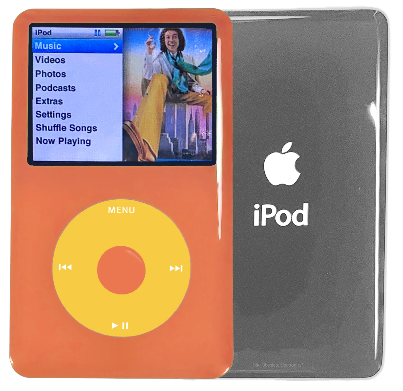 New Apple iPod Classic 6th & 7th Generation Orange Plastic / Yellow / Orange Plastic (Silver)