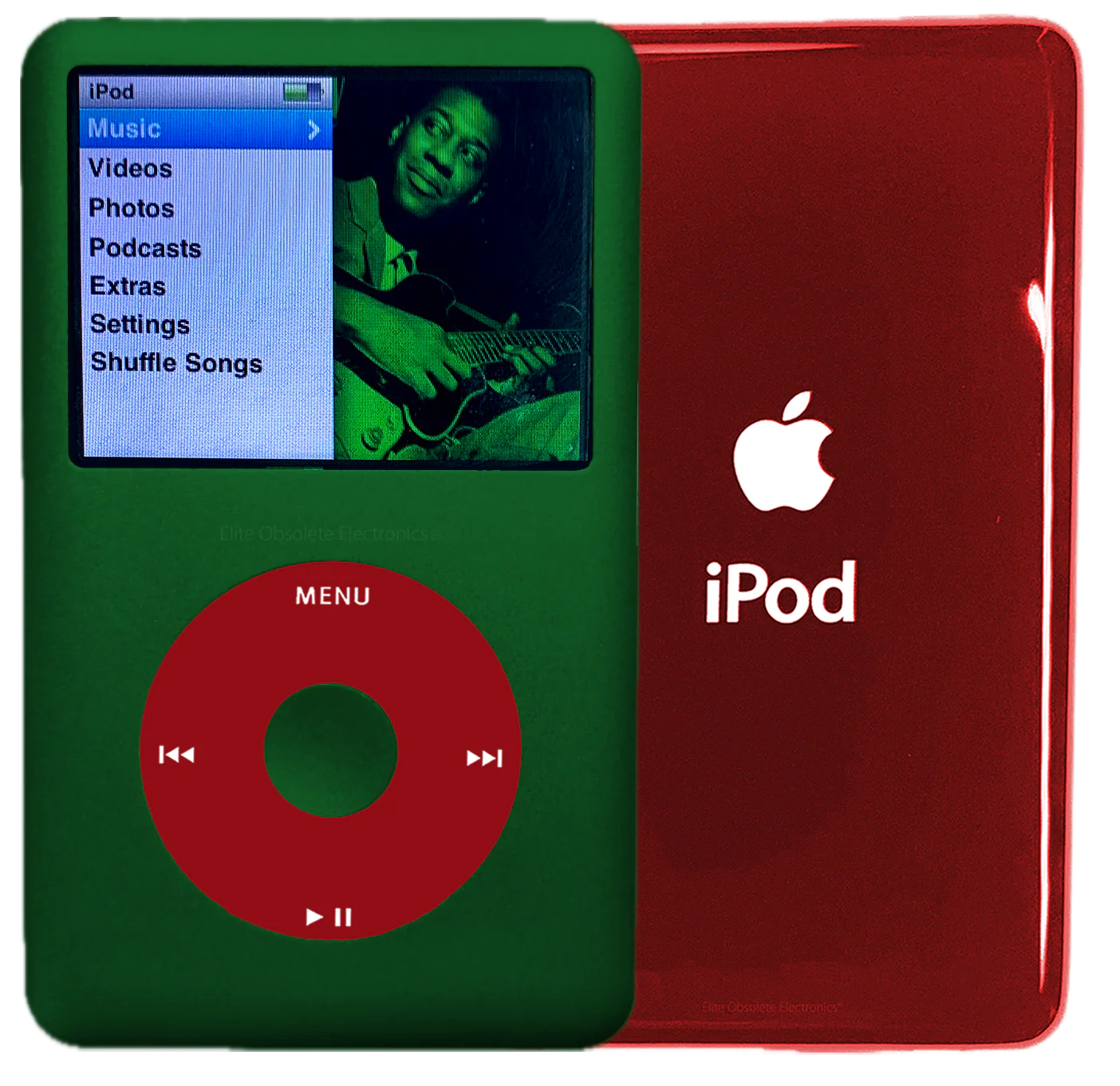 New Apple iPod Classic 6th & 7th Generation Jungle Green Metal / Red / Jungle Green Metal (Sangria Red)