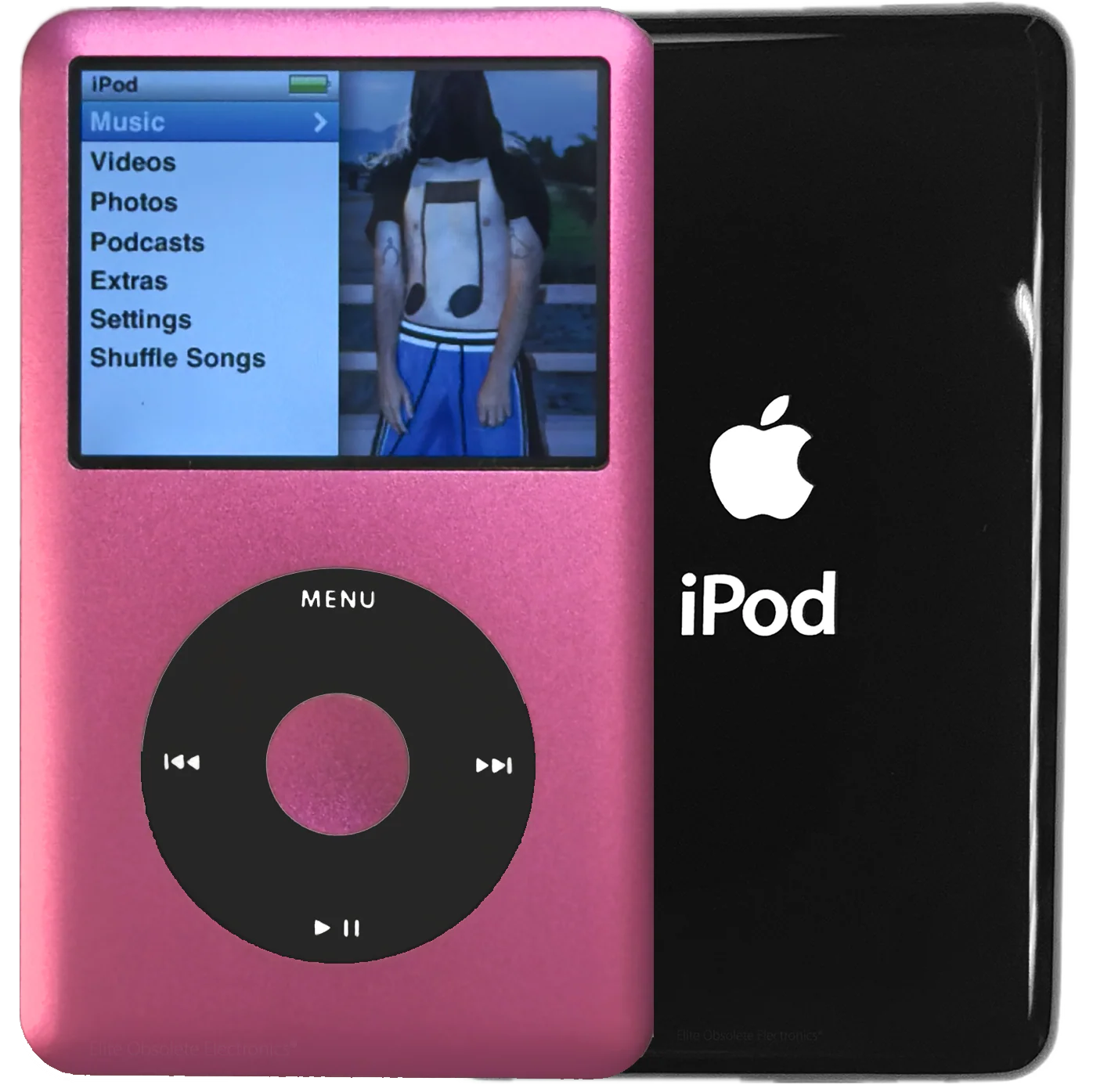 New Apple iPod Classic 6th & 7th Generation Pink Metal / Black / Pink Metal (Black)