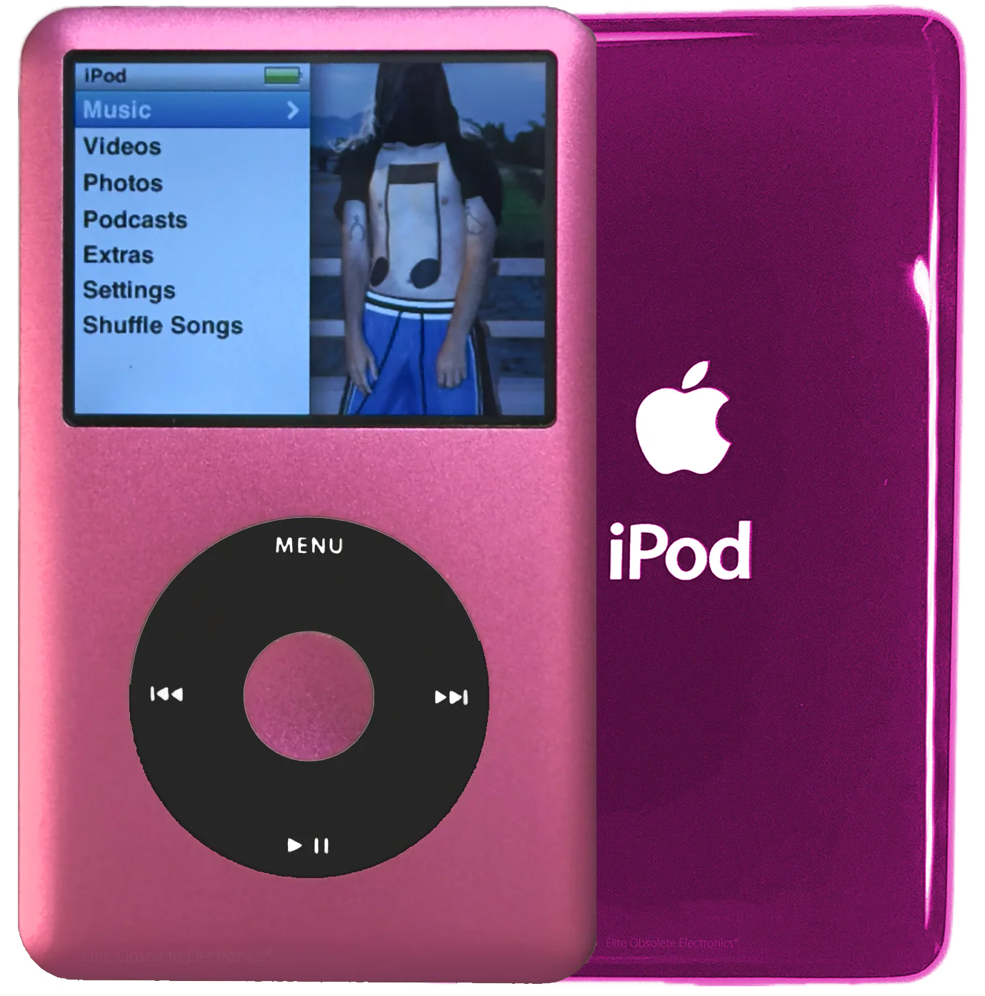 New Apple iPod Classic 6th & 7th Generation Pink Metal / Black / Pink Metal (Hyper Pink)