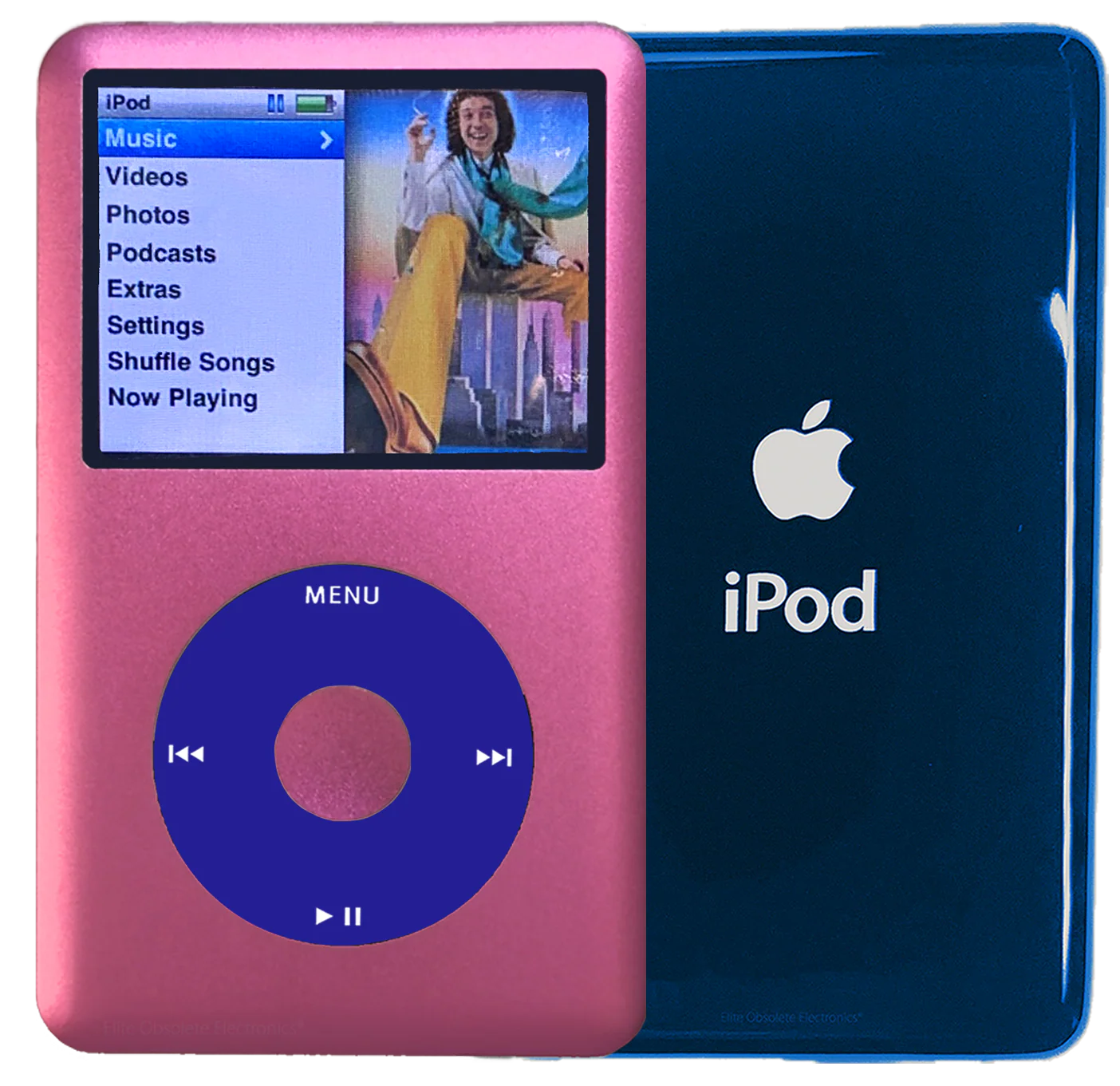 New Apple iPod Classic 6th & 7th Generation Pink Metal / Blue / Pink Metal (Aqua)