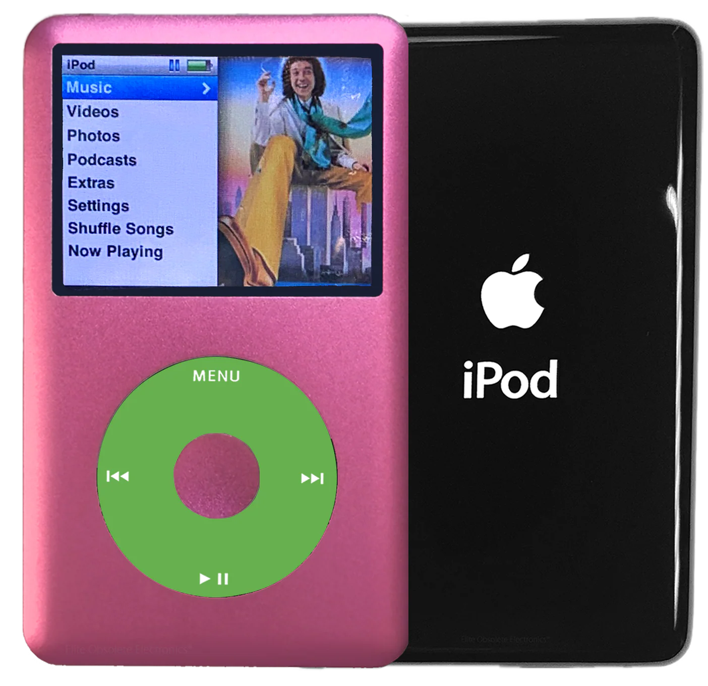 New Apple iPod Classic 6th & 7th Generation Pink Metal / Light Green / Pink Metal (Black)