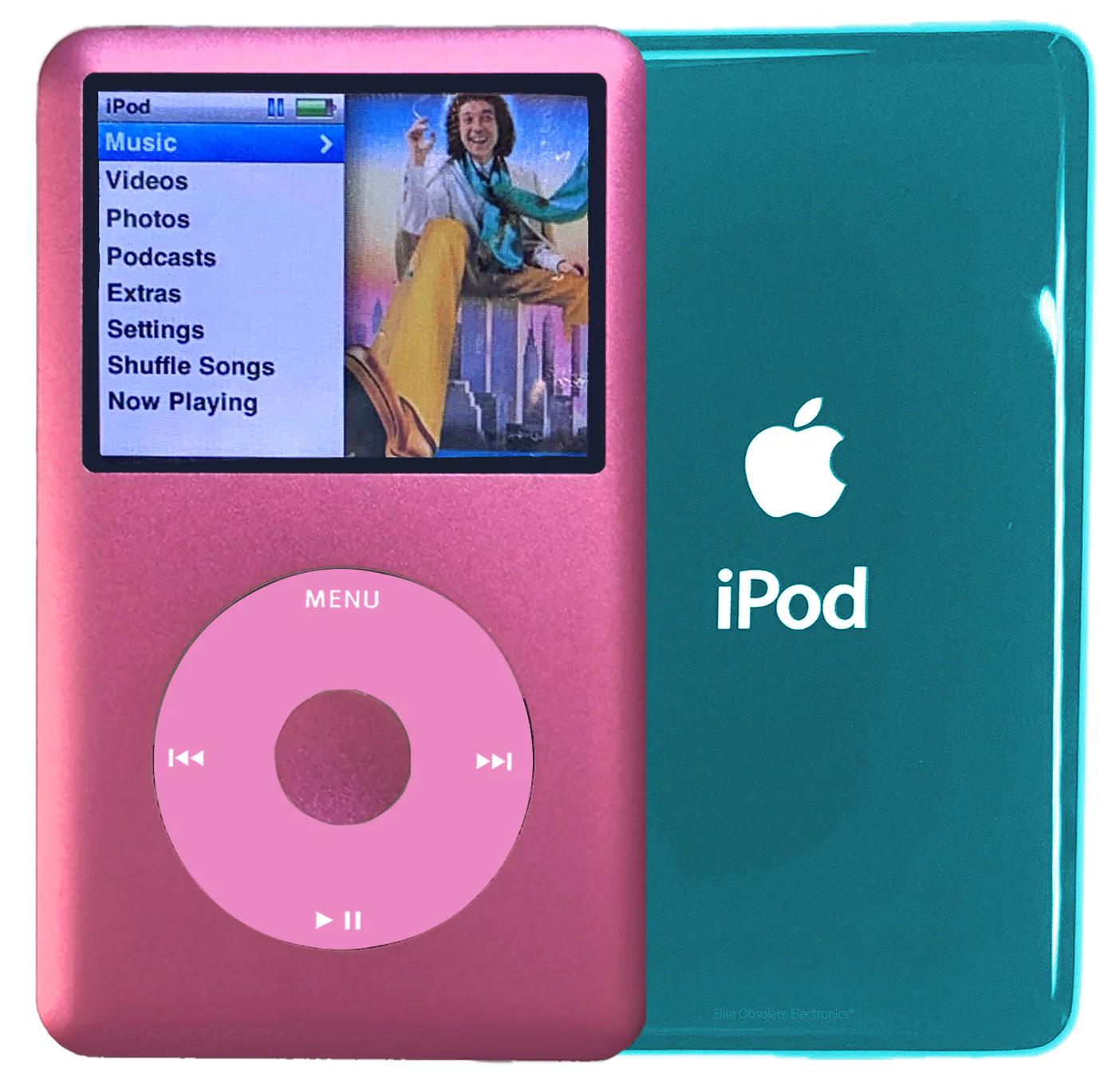 New Apple iPod Classic 6th & 7th Generation Pink Metal / Light Pink / Pink Metal (Ocean Blue)