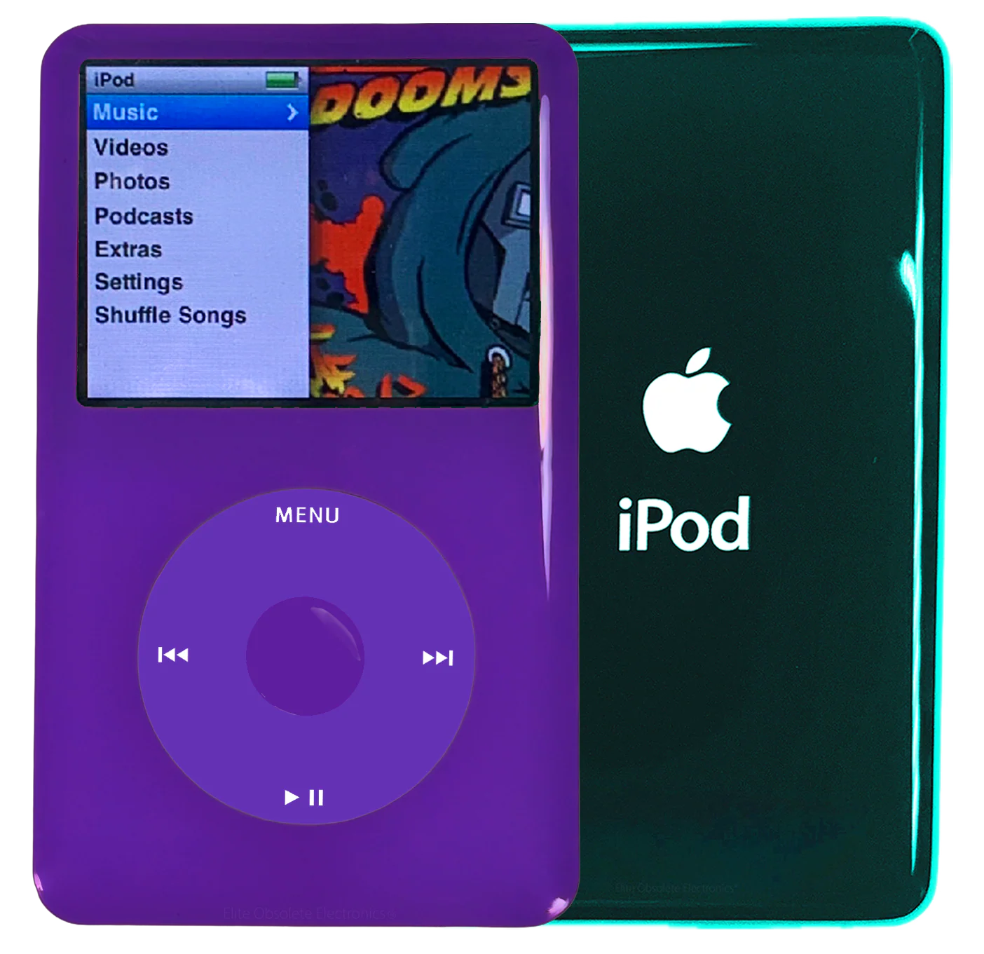 New Apple iPod Classic 6th & 7th Generation Purple Plastic / Purple / Purple Plastic (Pine Green)