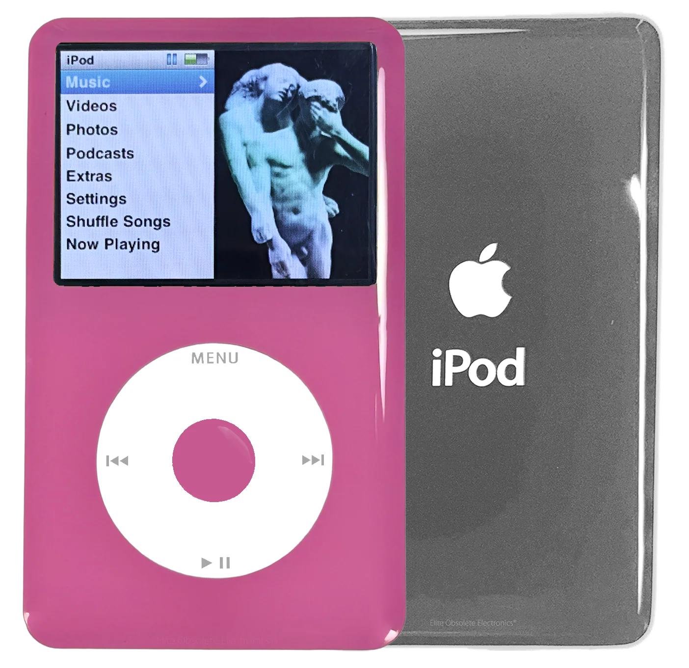 New Apple iPod Classic 6th & 7th Generation Pink Plastic / White / Pink Plastic (Silver)