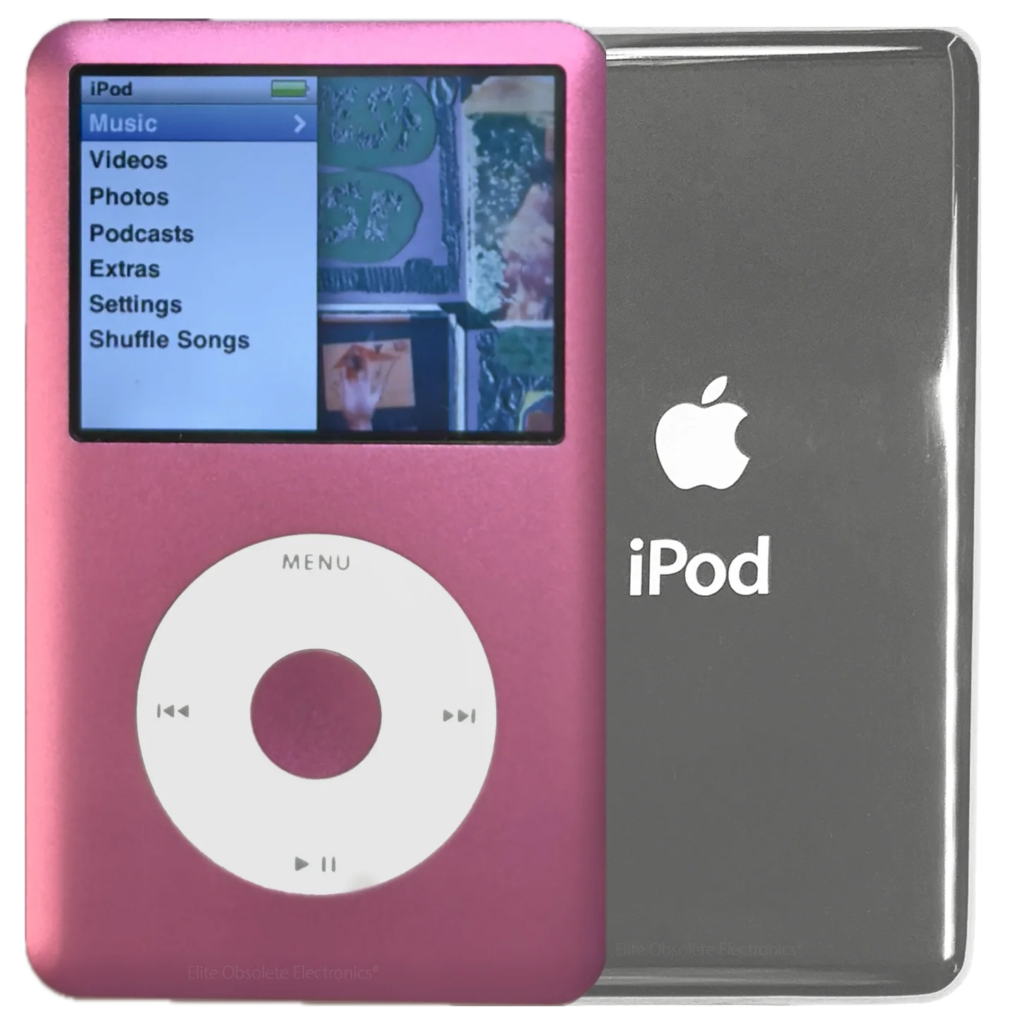 New Apple iPod Classic 6th & 7th Generation Pink Metal / White / Pink Metal (Silver)