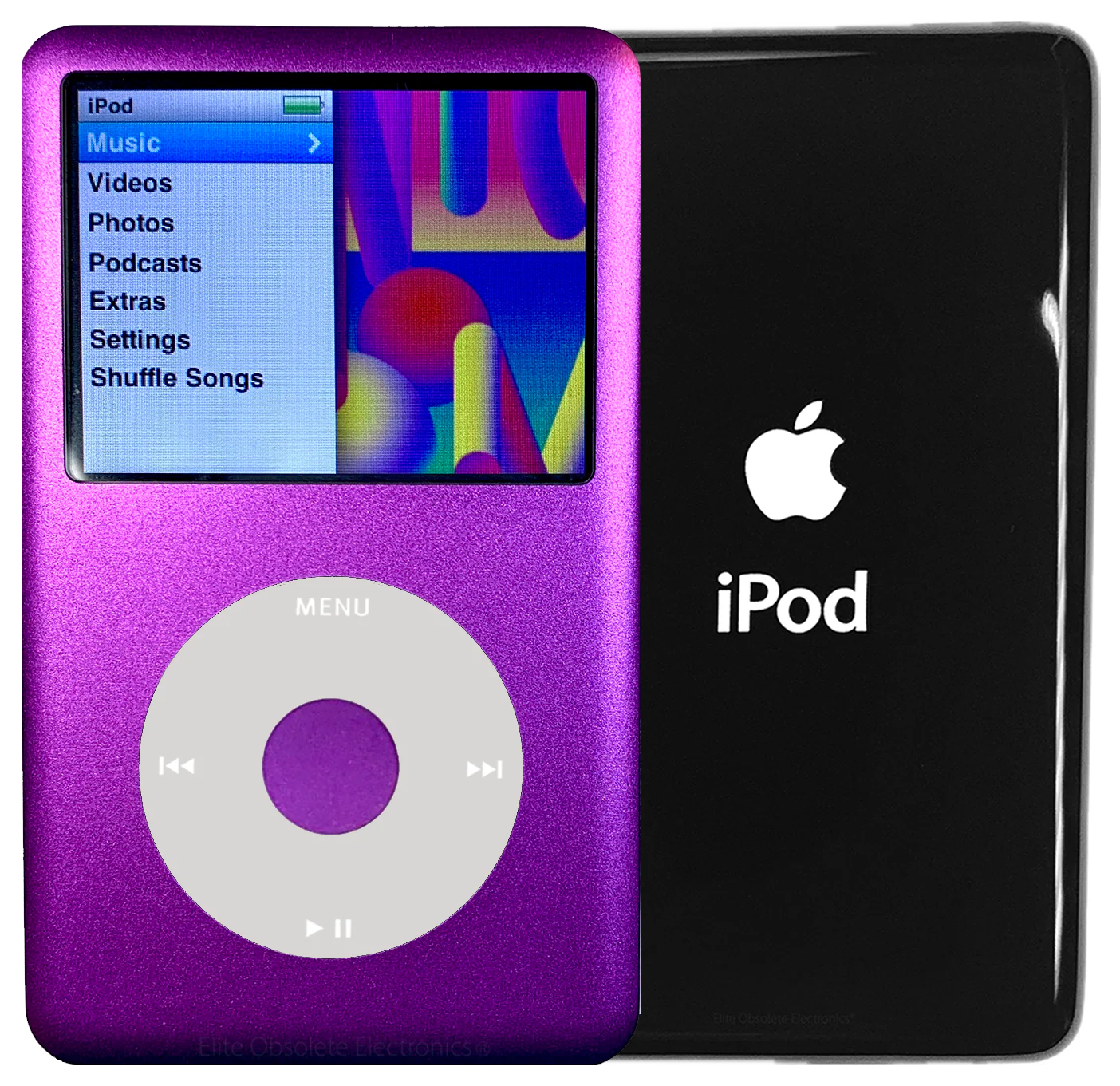 New Apple iPod Classic 6th & 7th Generation Purple Metal / Grey / Purple Metal (Black)