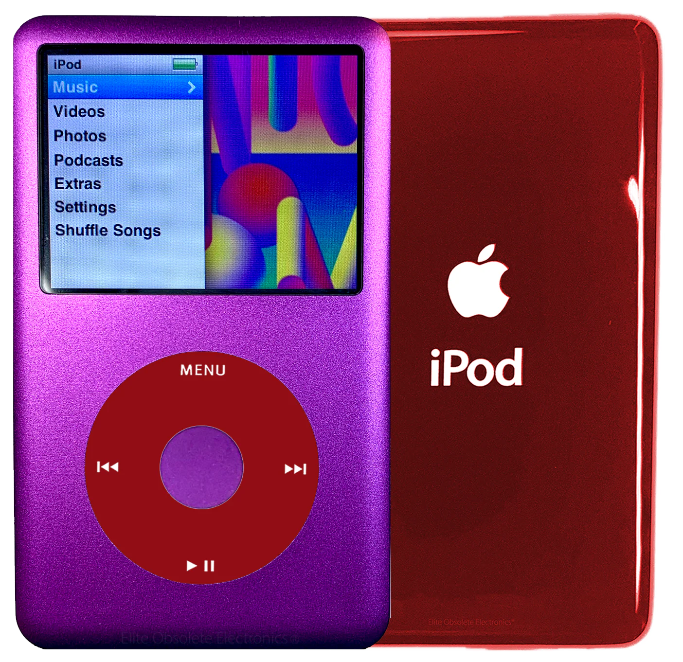 New Apple iPod Classic 6th & 7th Generation Purple Metal / Red / Purple Metal (Sangria Red)