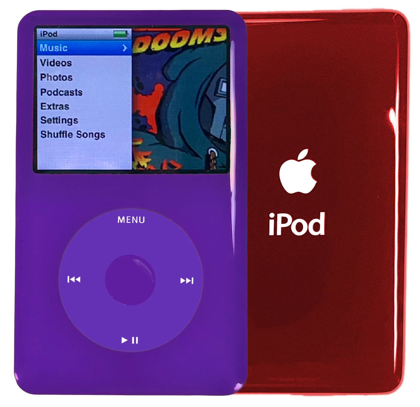 New Apple iPod Classic 6th & 7th Generation Purple Plastic / Purple / Purple Plastic (Sangria Red)