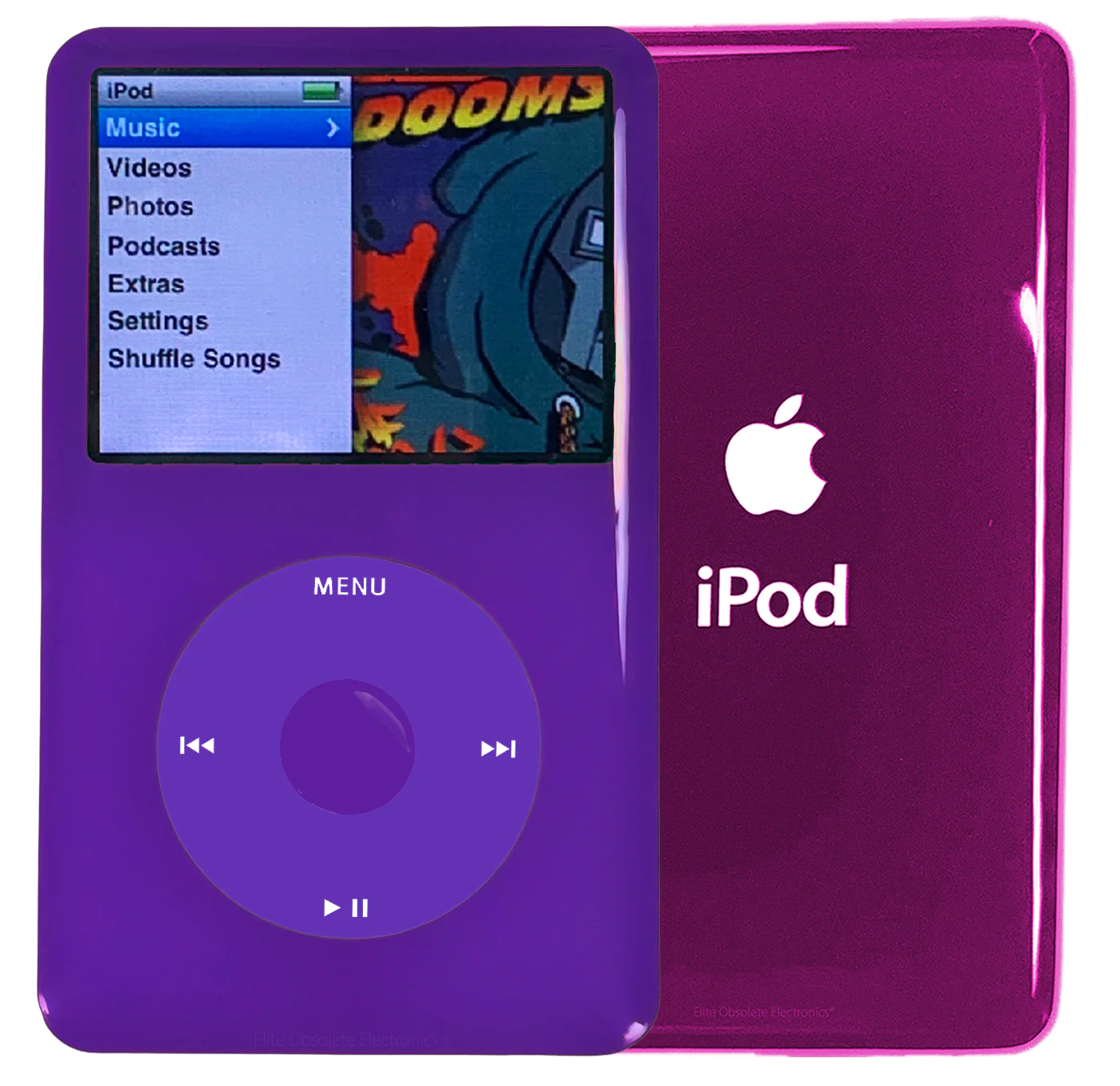 New Apple iPod Classic 6th & 7th Generation Purple Plastic / Purple / Purple Plastic (Hyper Pink)