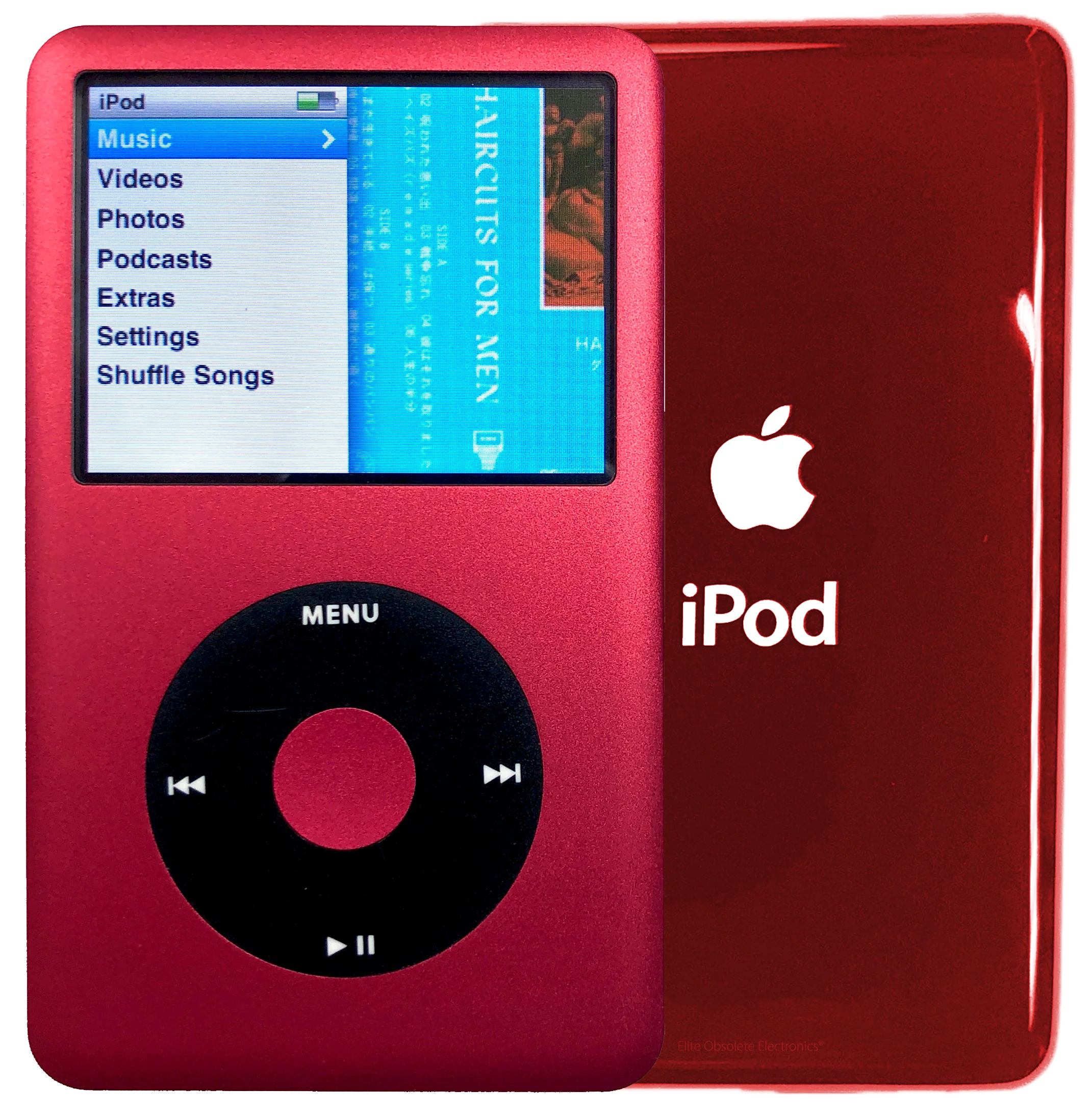 New Apple iPod Classic 6th & 7th Generation Red / Black / Red (Sangria Red)
