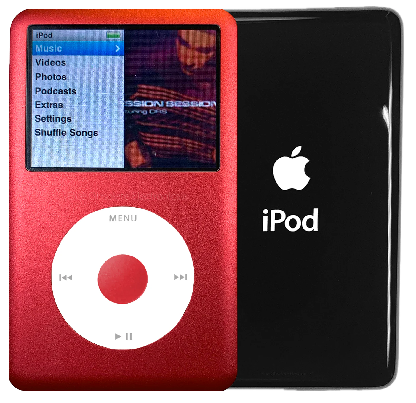 New Apple iPod Classic 6th & 7th Generation Red Metal / White / Red Metal (Black)