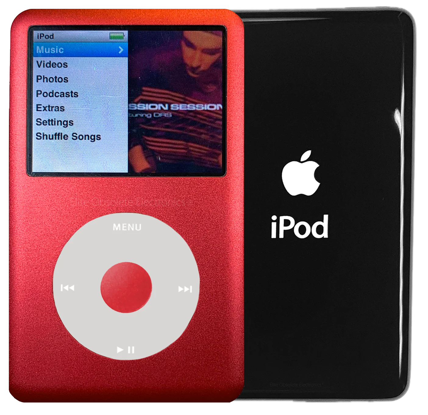 New Apple iPod Classic 6th & 7th Generation Red Metal / Grey / Red Metal (Black)