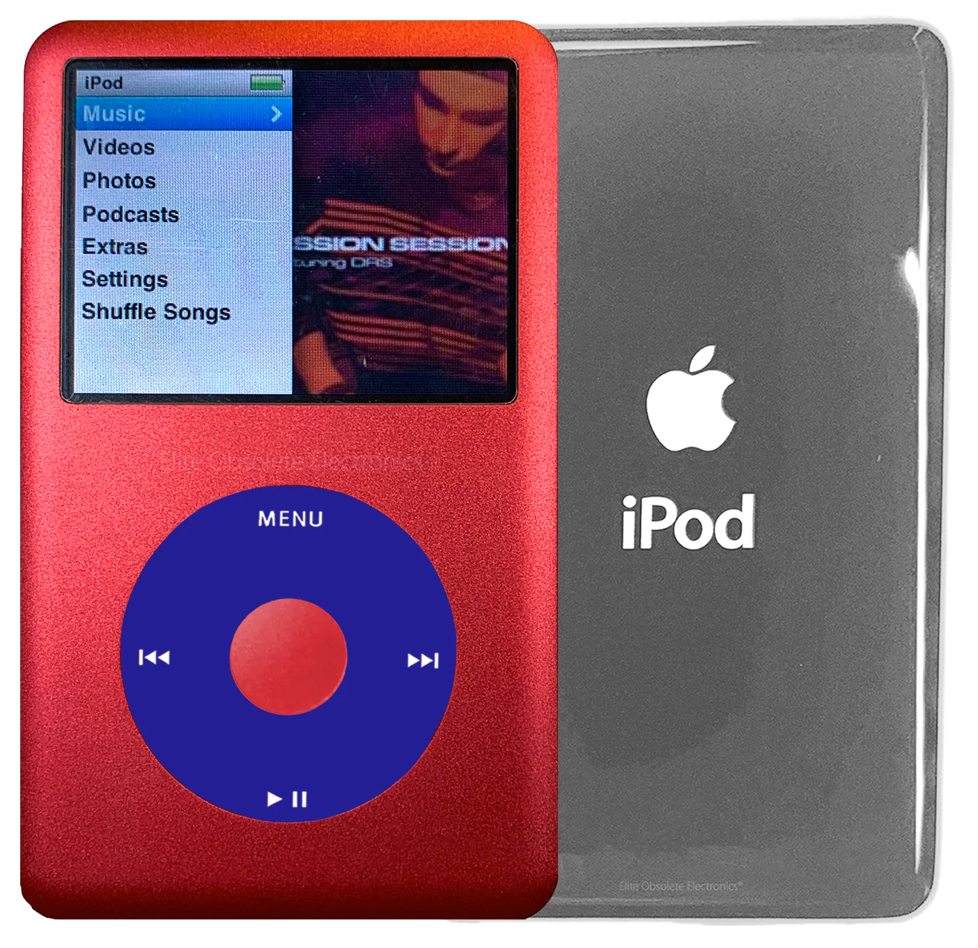 New Apple iPod Classic 6th & 7th Generation Red Metal / Blue / Red Metal (Silver)