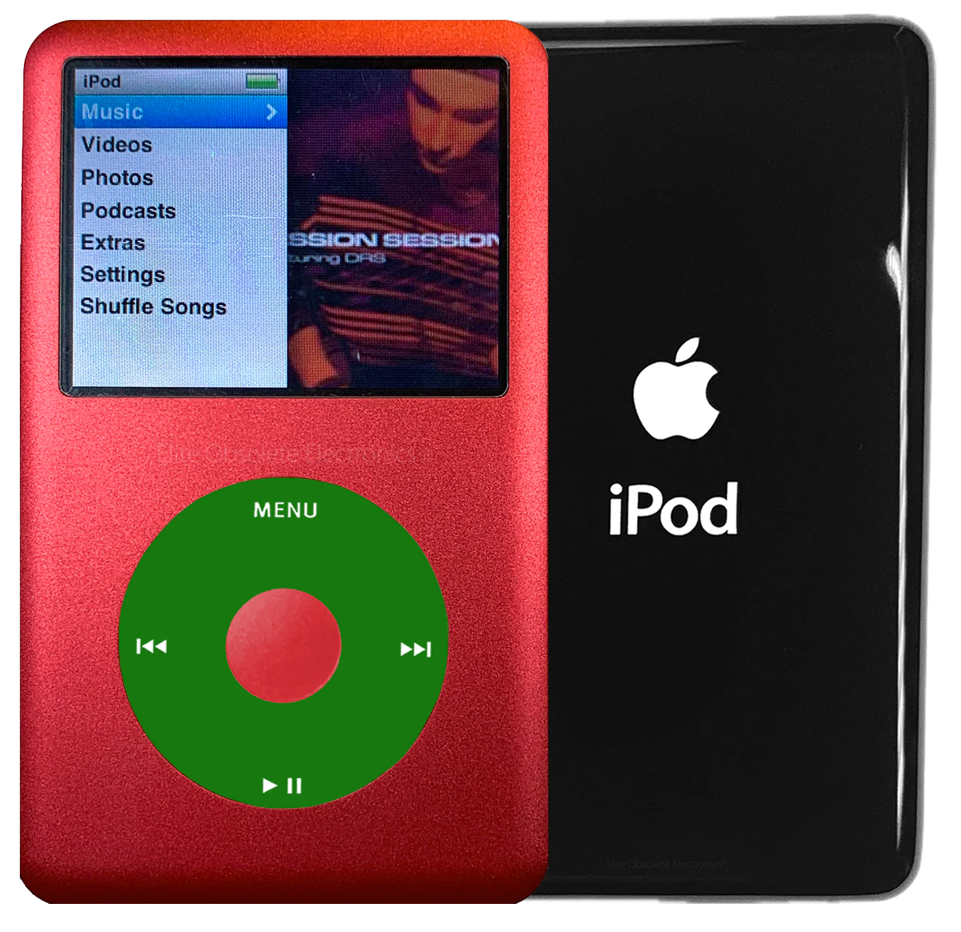 New Apple iPod Classic 6th & 7th Generation Red Metal / Green / Red Metal (Black)