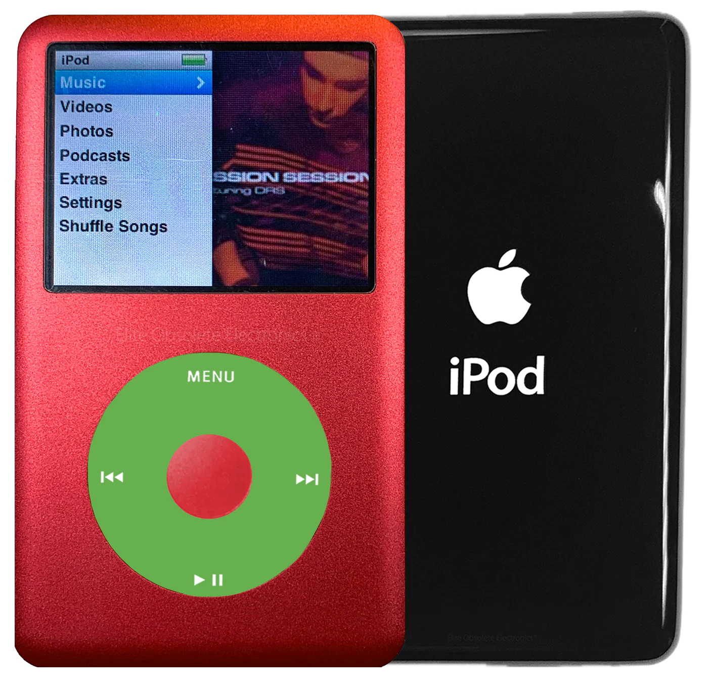 New Apple iPod Classic 6th & 7th Generation Red Metal / Light Green / Red Metal (Black)