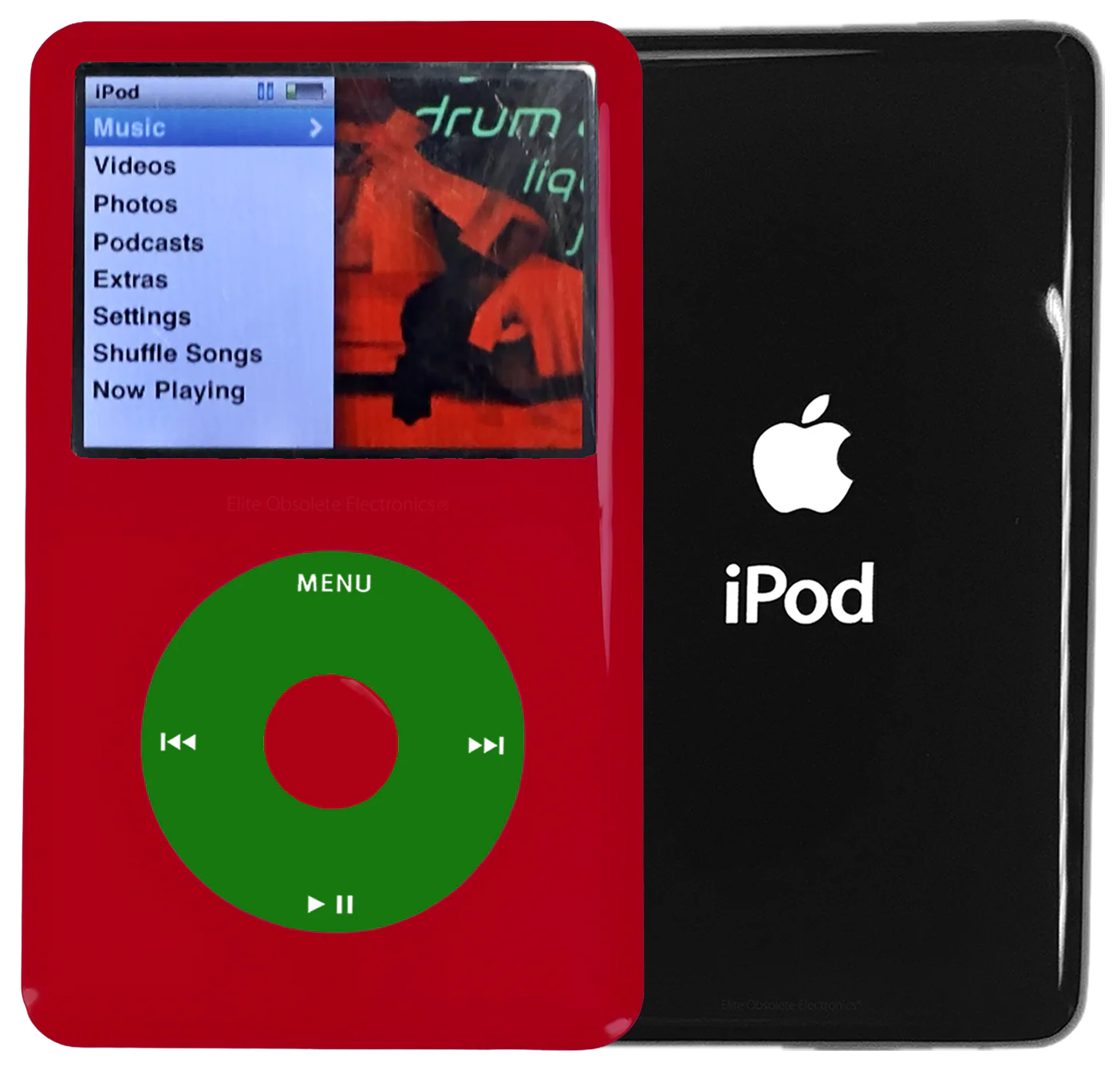 New Apple iPod Classic 6th & 7th Generation Red Plastic / Green / Red Plastic (Black)