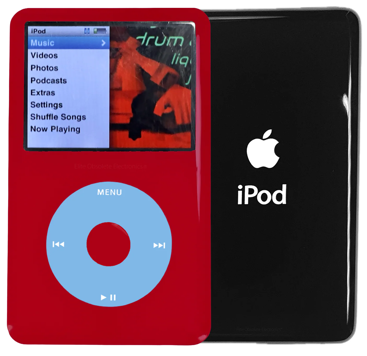 New Apple iPod Classic 6th & 7th Generation Red Plastic / Light Blue / Red Plastic (Black)