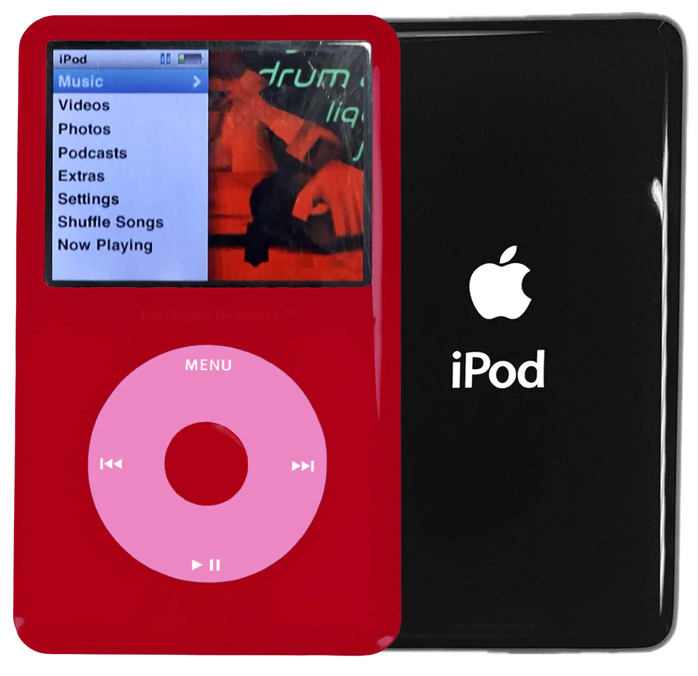 New Apple iPod Classic 6th & 7th Generation Red Plastic / Light Pink / Red Plastic (Black)