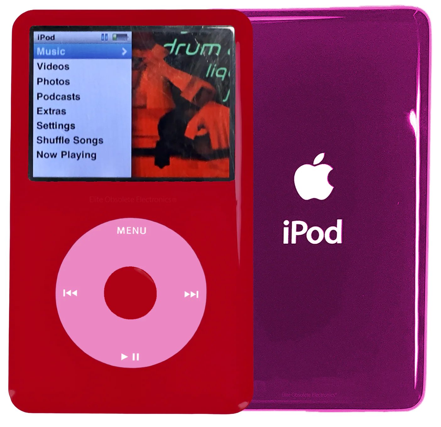 New Apple iPod Classic 6th & 7th Generation Red Plastic / Light Pink / Red Plastic (Hyper Pink)
