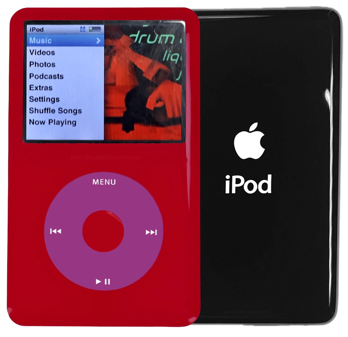 New Apple iPod Classic 6th & 7th Generation Red Plastic / Pink / Red Plastic (Black)