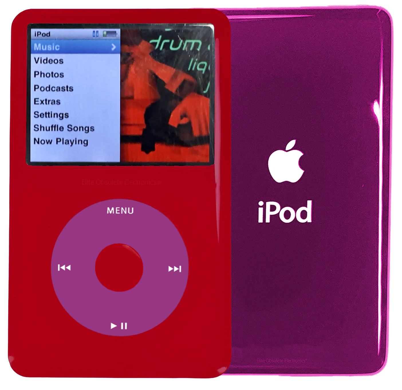 New Apple iPod Classic 6th & 7th Generation Red Plastic / Pink / Red Plastic (Hyper Pink)