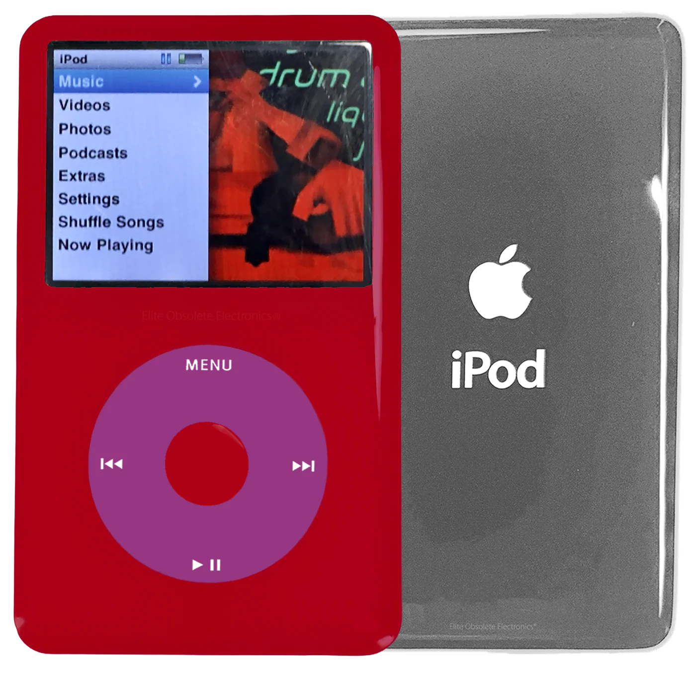 New Apple iPod Classic 6th & 7th Generation Red Plastic / Pink / Red Plastic (Silver)