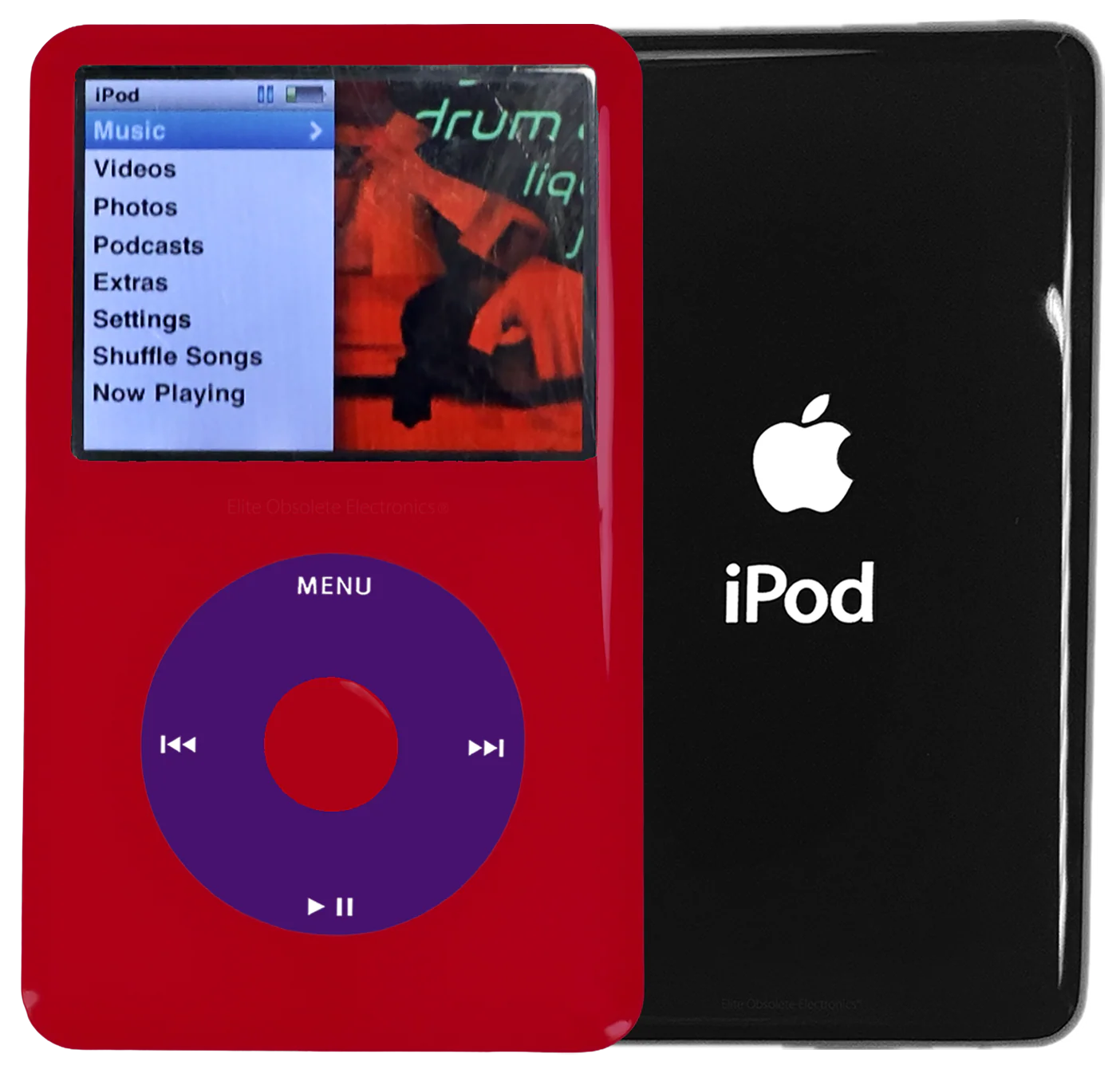 New Apple iPod Classic 6th & 7th Generation Red Plastic / Purple / Red Plastic (Black)