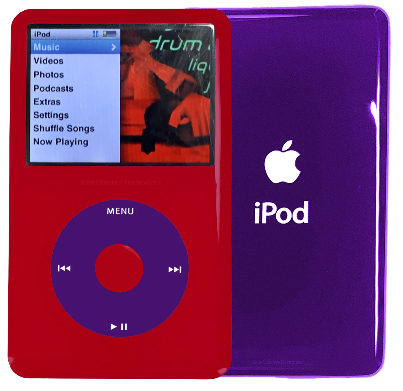 New Apple iPod Classic 6th & 7th Generation Red Plastic / Purple / Red Plastic (Midnight Purple)