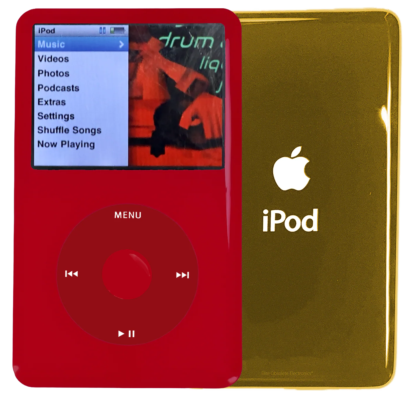 New Apple iPod Classic 6th & 7th Generation Red Plastic / Red / Red Plastic (Gold)