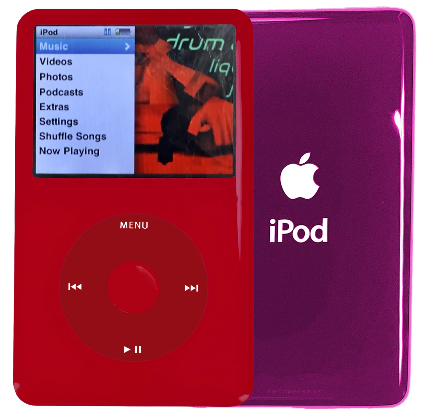New Apple iPod Classic 6th & 7th Generation Red Plastic / Red / Red Plastic (Hyper Pink)