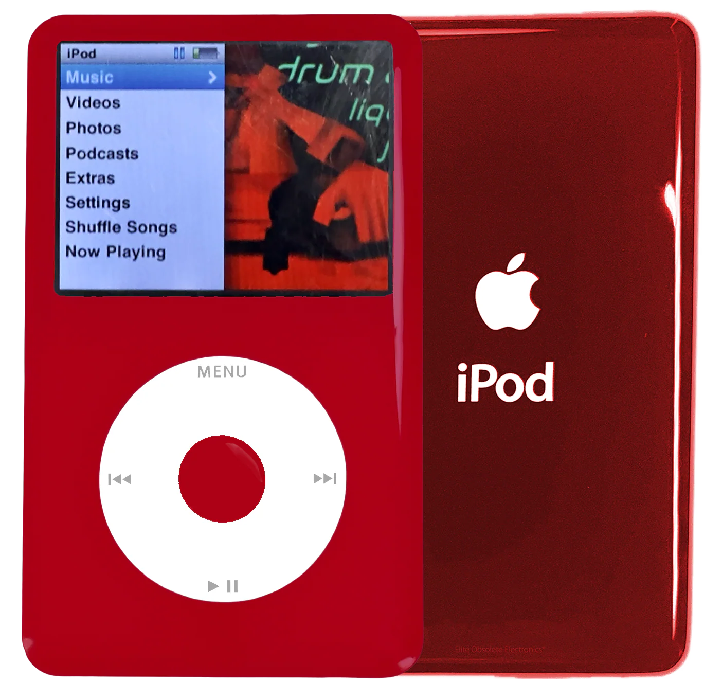 New Apple iPod Classic 6th & 7th Generation Red Plastic / White / Red Plastic (Sangria Red)