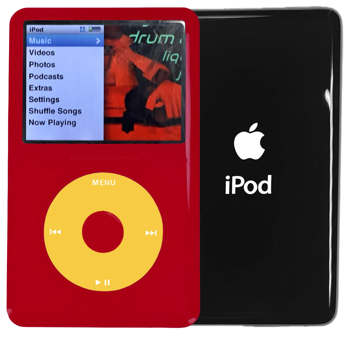 New Apple iPod Classic 6th & 7th Generation Red Plastic / Yellow / Red Plastic (Black)