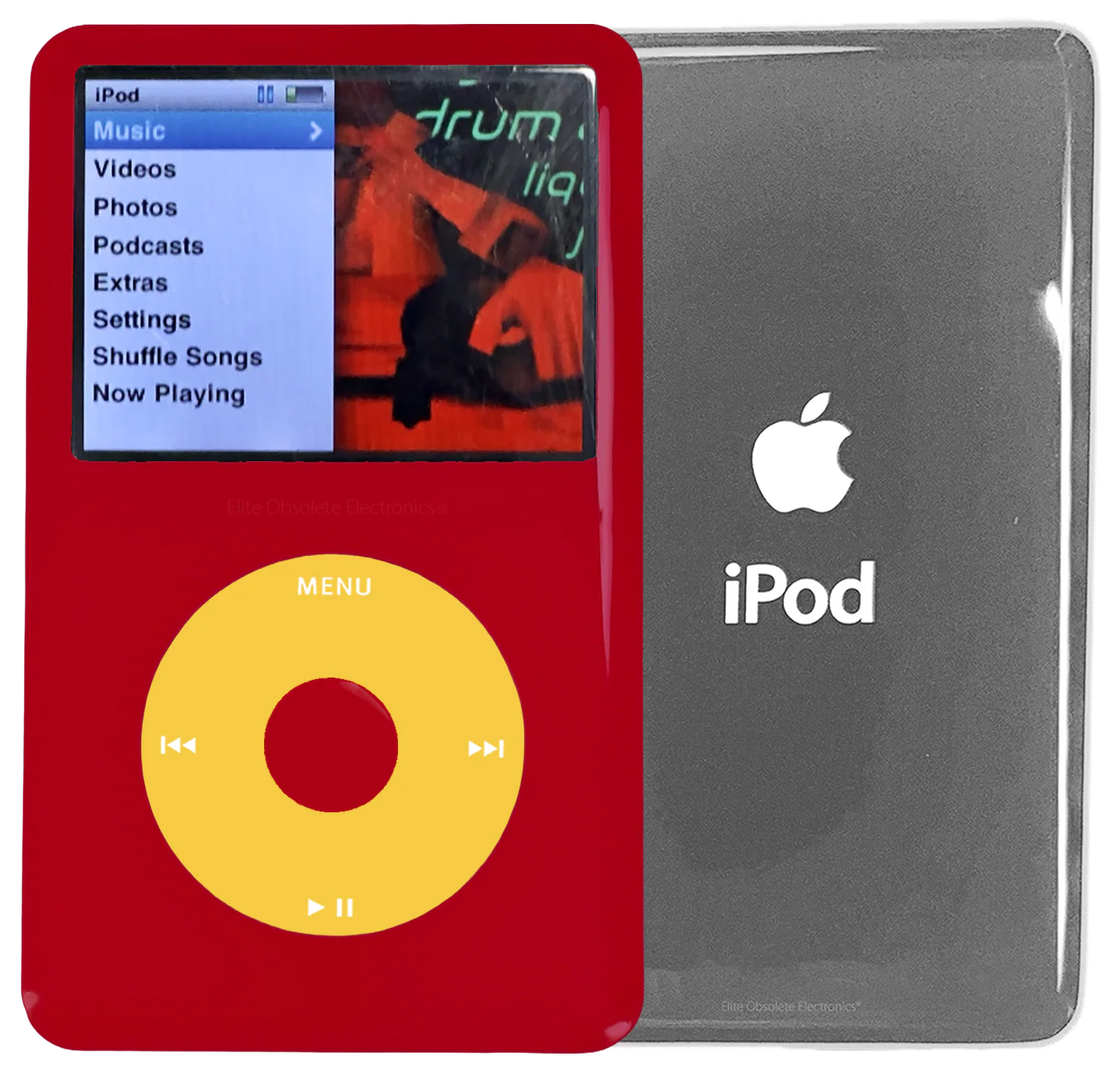 New Apple iPod Classic 6th & 7th Generation Red Plastic / Yellow / Red Plastic (Silver)