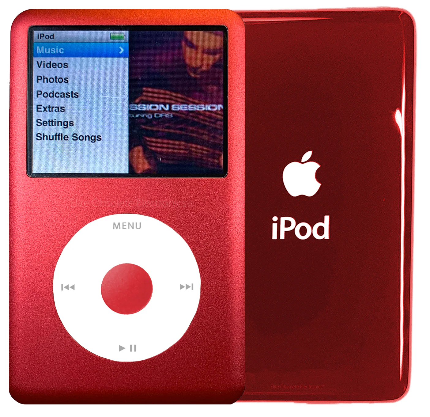 New Apple iPod Classic 6th & 7th Generation Red Metal / White / Red Metal (Sangria Red)