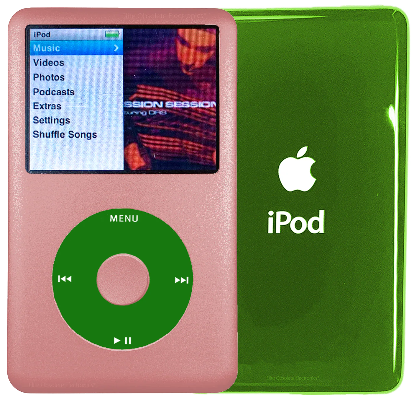 New Apple iPod Classic 6th & 7th Generation Rose Gold Metal / Green / Rose Gold Metal (Toxic Green)