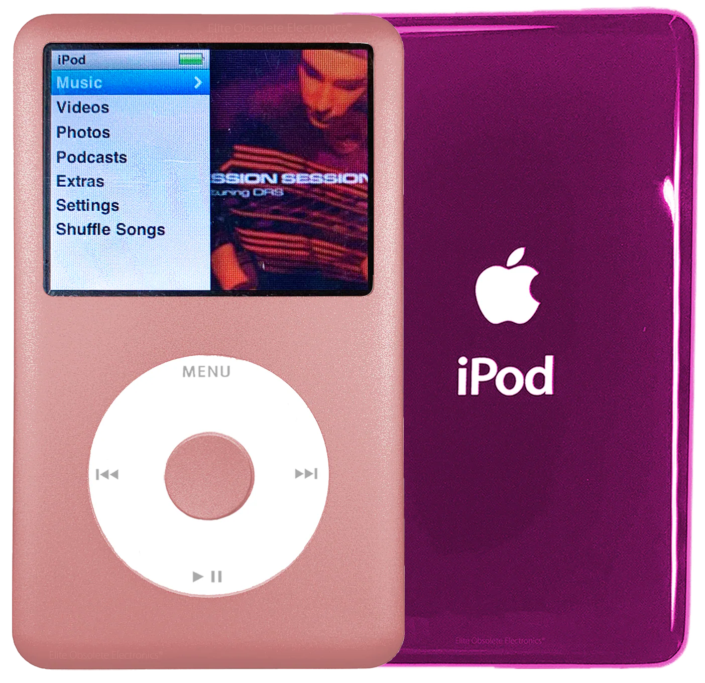 New Apple iPod Classic 6th & 7th Generation Rose Gold Metal / White / Rose Gold Metal (Hyper Pink)