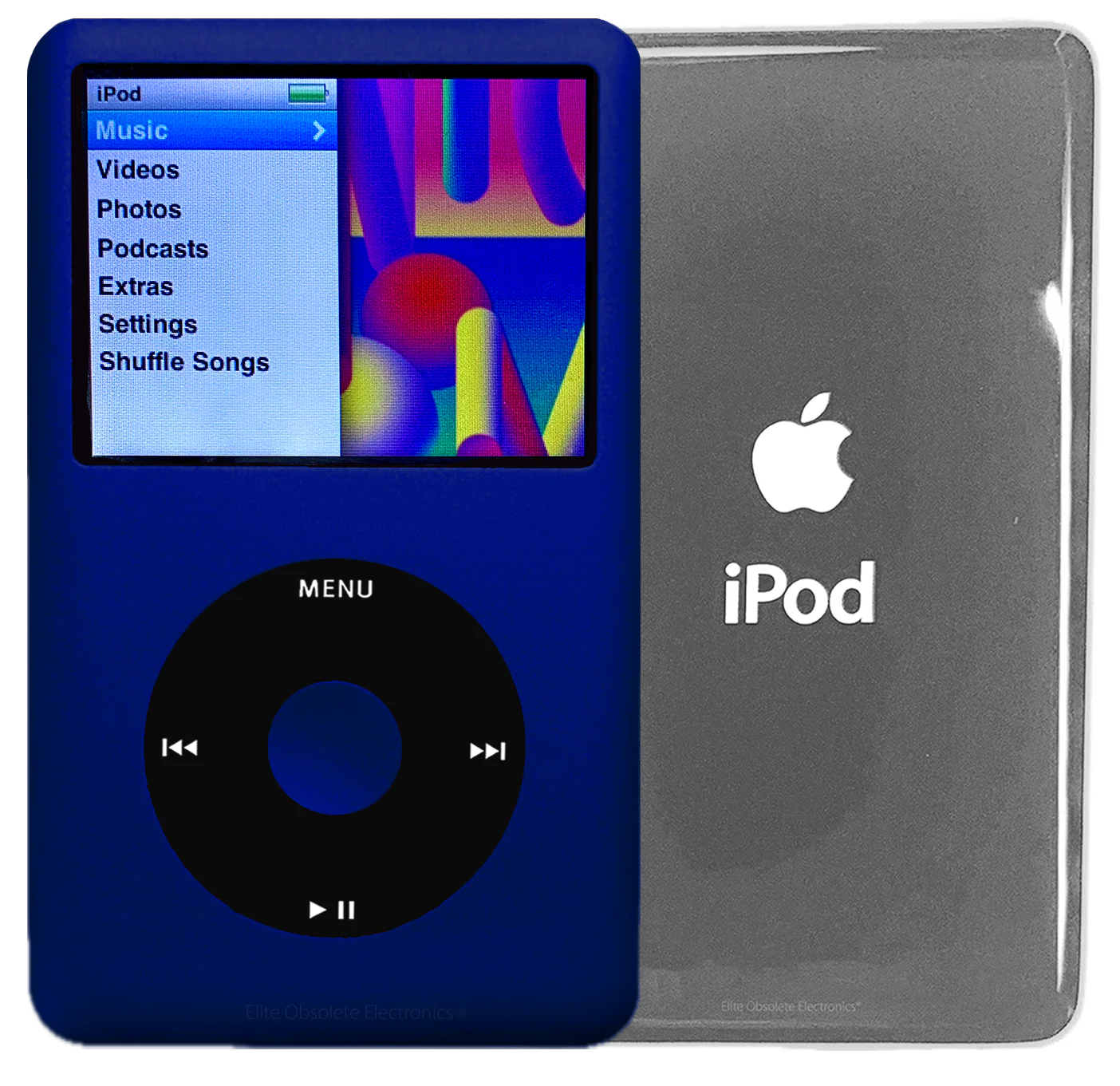 New Apple iPod Classic 6th & 7th Generation Sapphire Blue / Black / Sapphire Blue (Silver)
