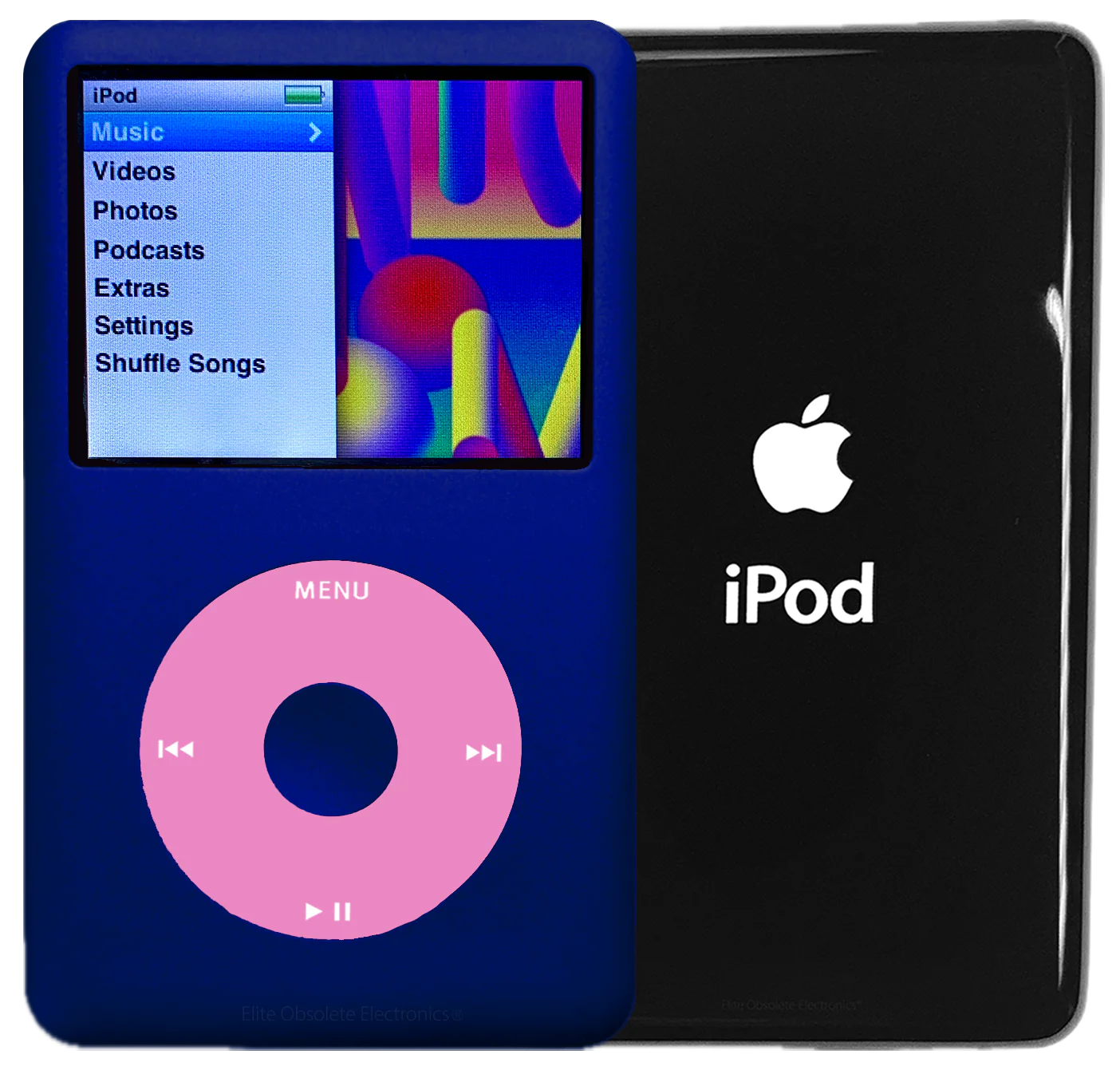 New Apple iPod Classic 6th & 7th Generation Sapphire Blue / Light Pink / Sapphire Blue (Black)