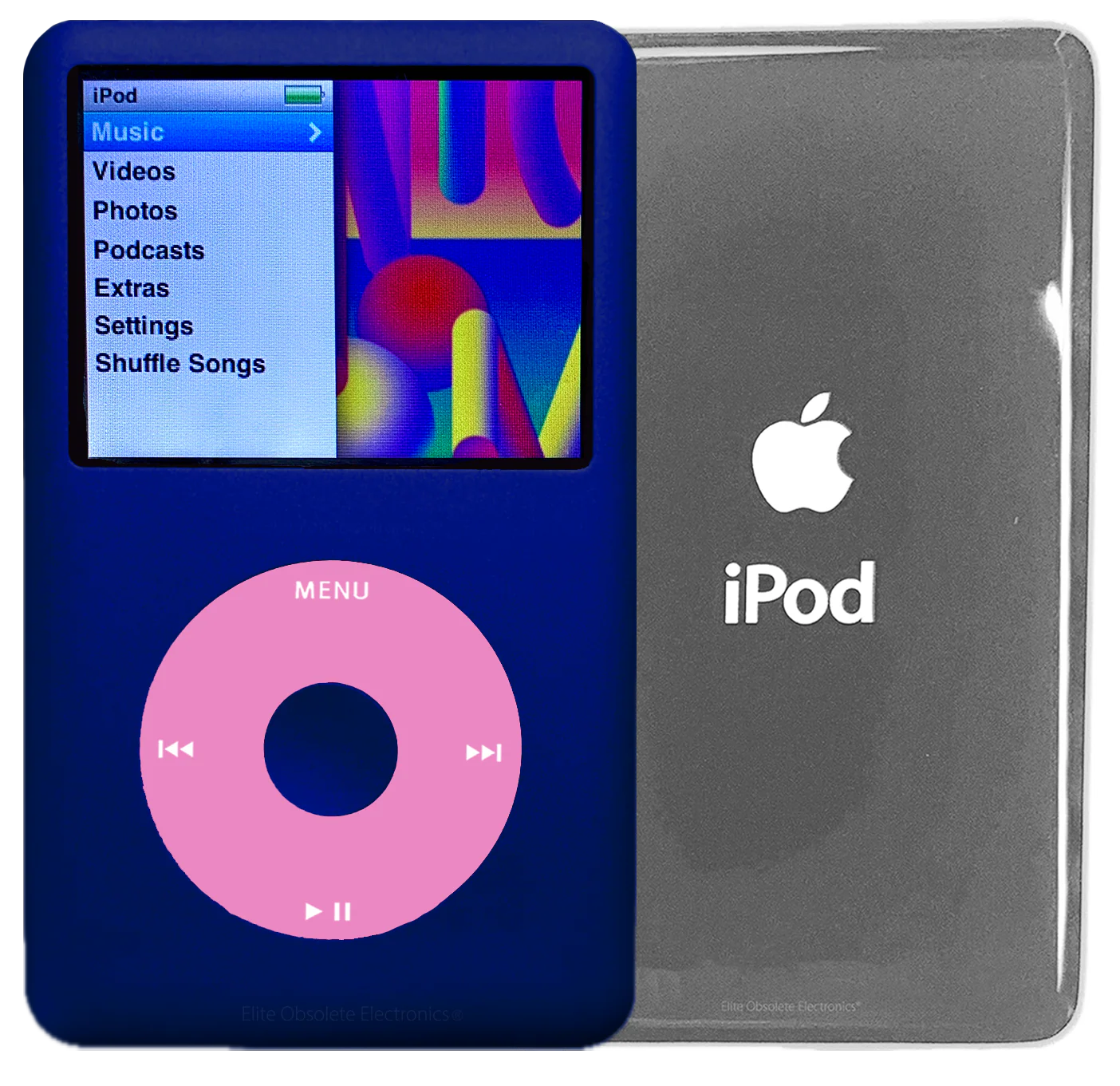 New Apple iPod Classic 6th & 7th Generation Sapphire Blue / Light Pink / Sapphire Blue (Silver)