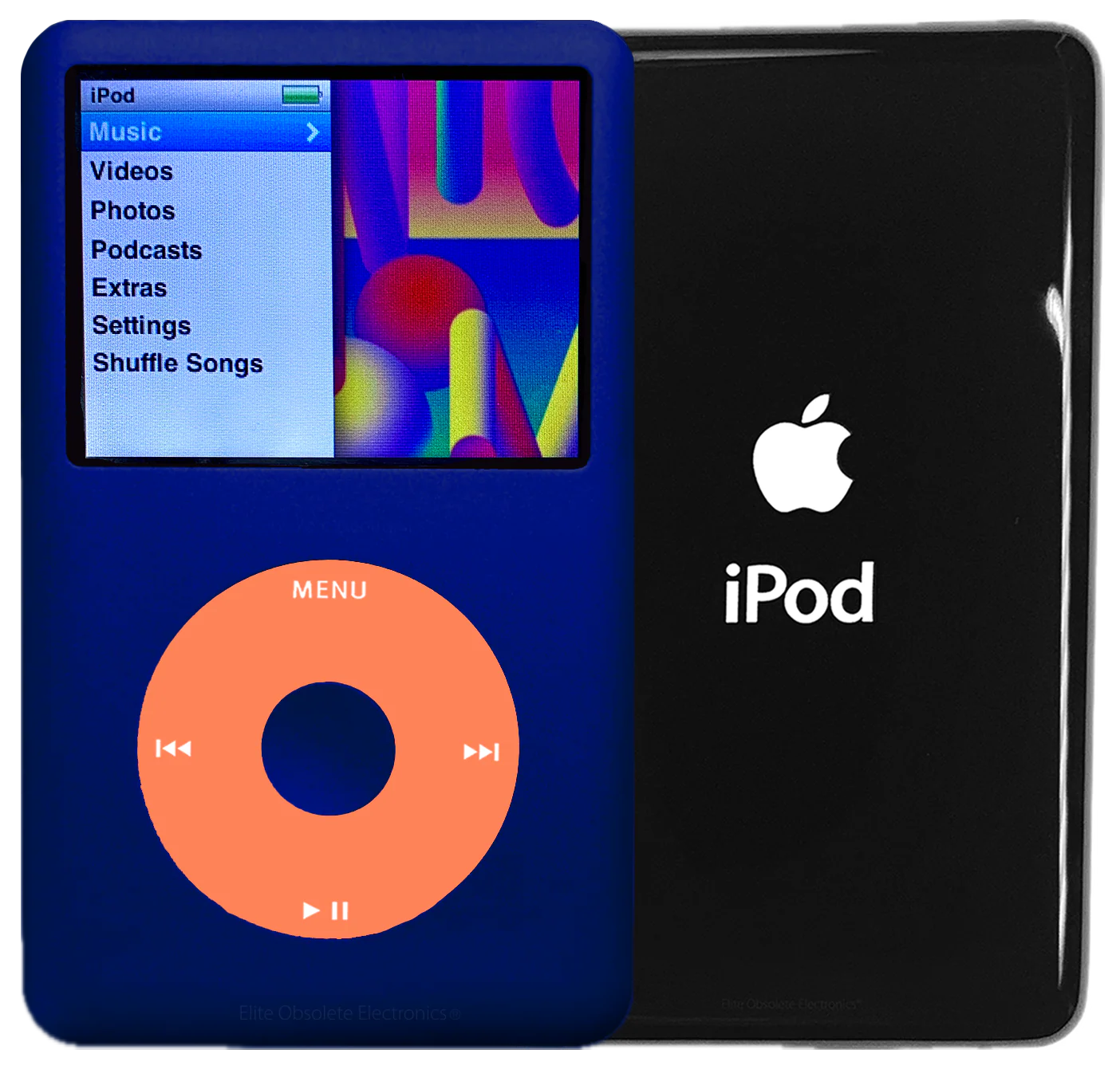 New Apple iPod Classic 6th & 7th Generation Sapphire Blue / Orange / Sapphire Blue (Black)