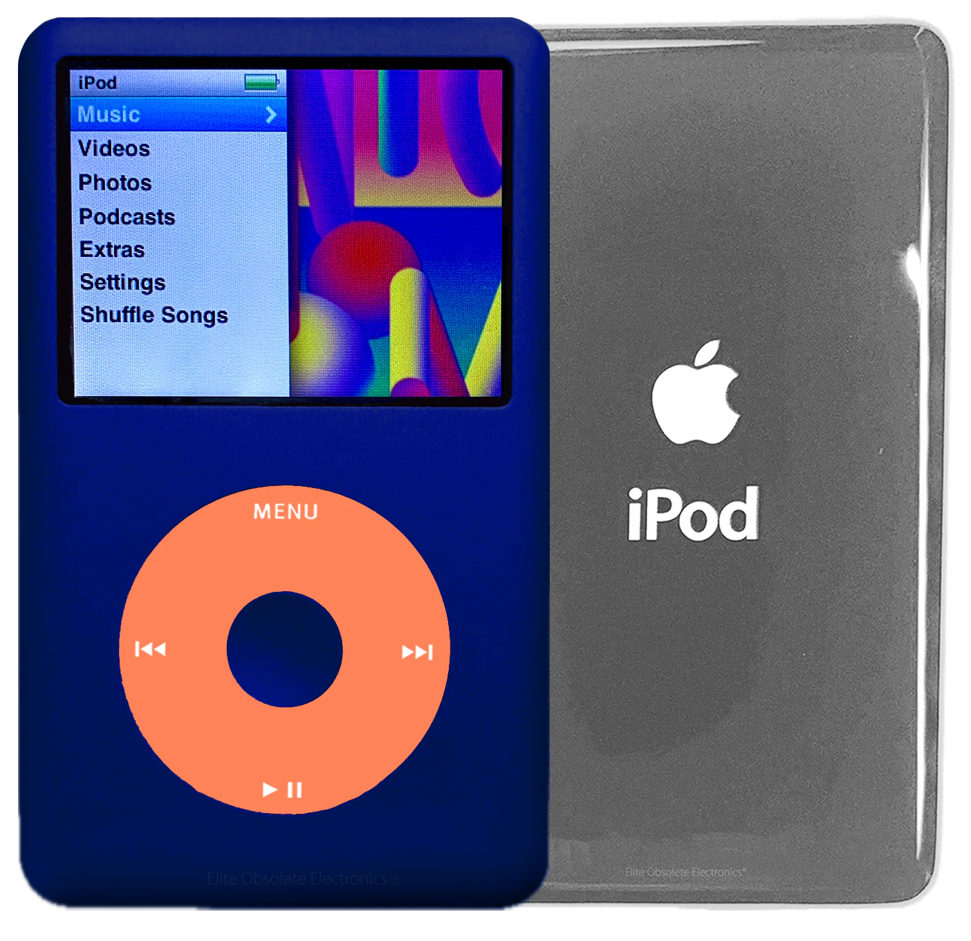 New Apple iPod Classic 6th & 7th Generation Sapphire Blue / Orange / Sapphire Blue (Silver)