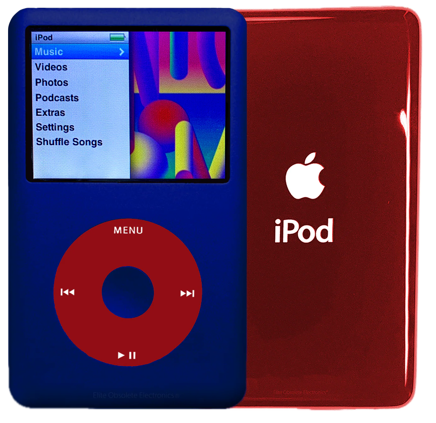 New Apple iPod Classic 6th & 7th Generation Sapphire Blue / Red / Sapphire Blue (Sangria Red)