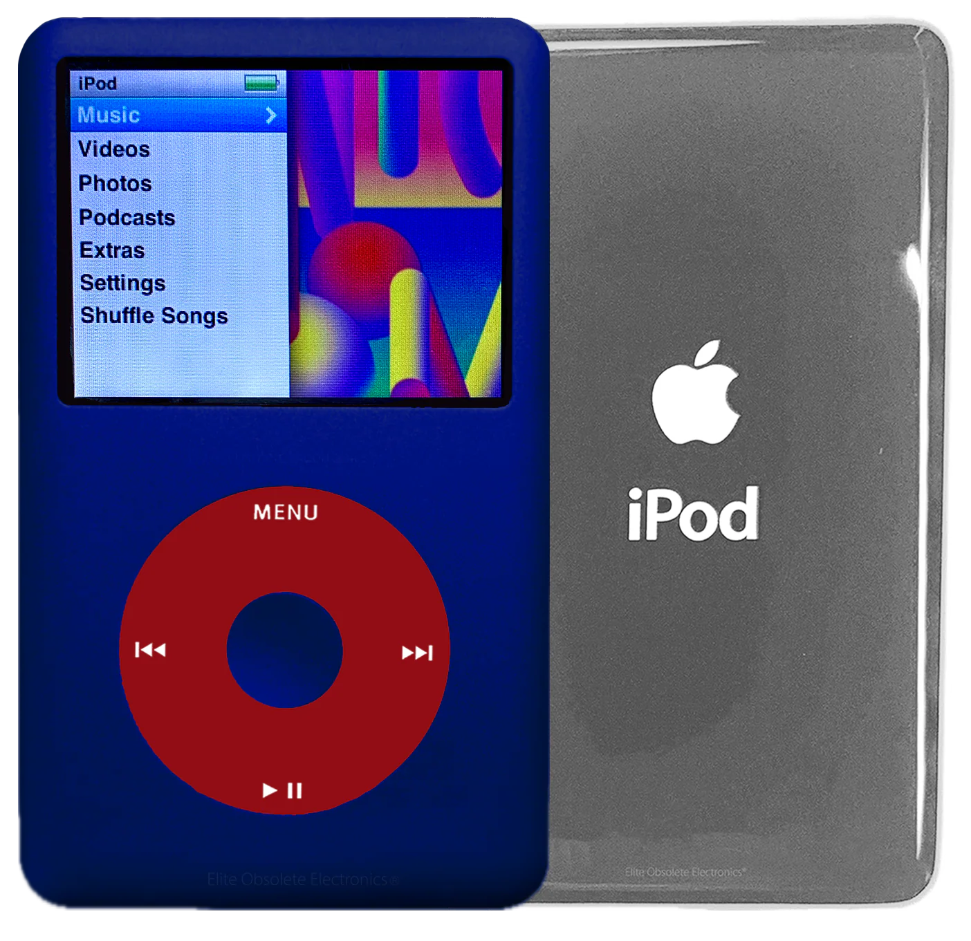 New Apple iPod Classic 6th & 7th Generation Sapphire Blue / Red / Sapphire Blue (Silver)