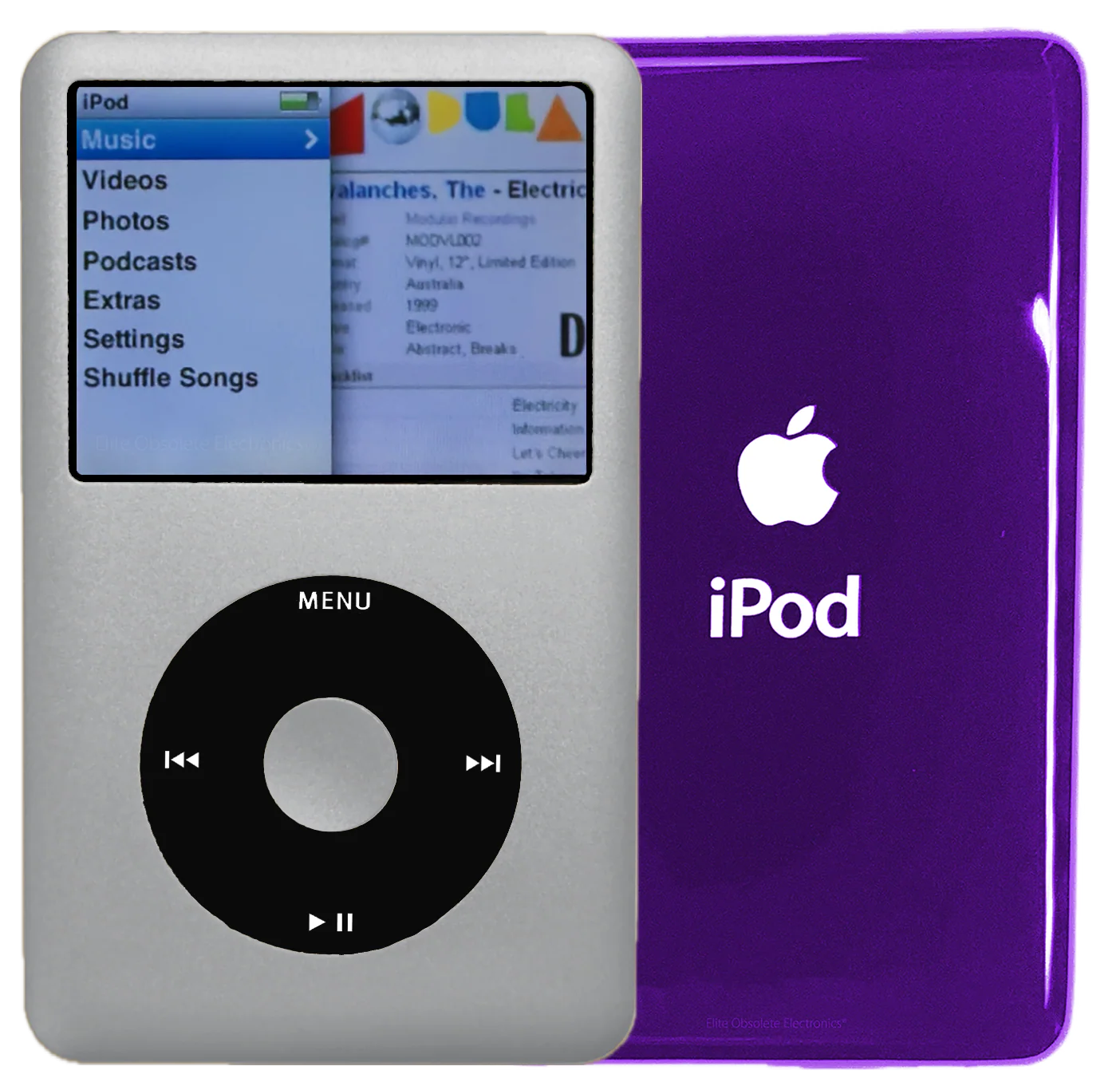 New Apple iPod Classic 6th & 7th Generation Silver / Black / Silver (Midnight Purple)