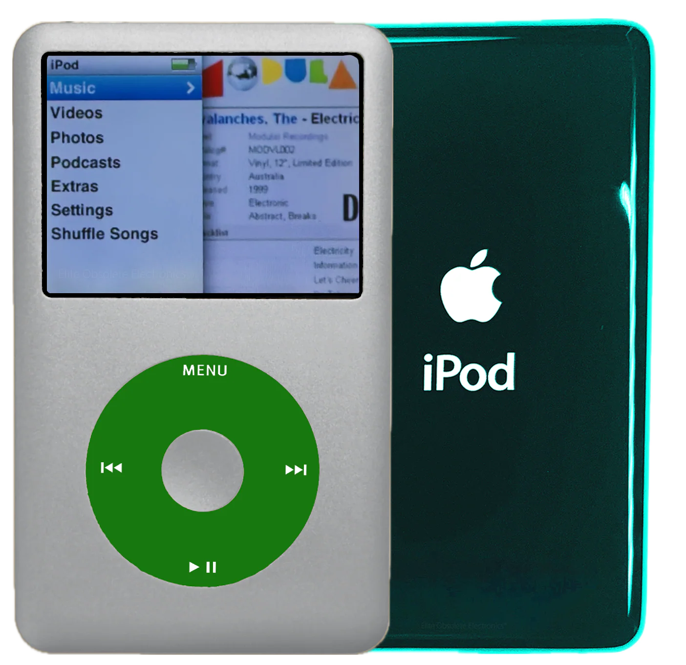 New Apple iPod Classic 6th & 7th Generation Silver / Green / Silver (Pine Green)