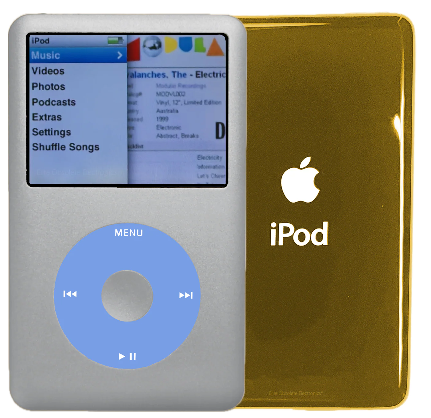 New Apple iPod Classic 6th & 7th Generation Silver / Light Blue / Silver (Gold)