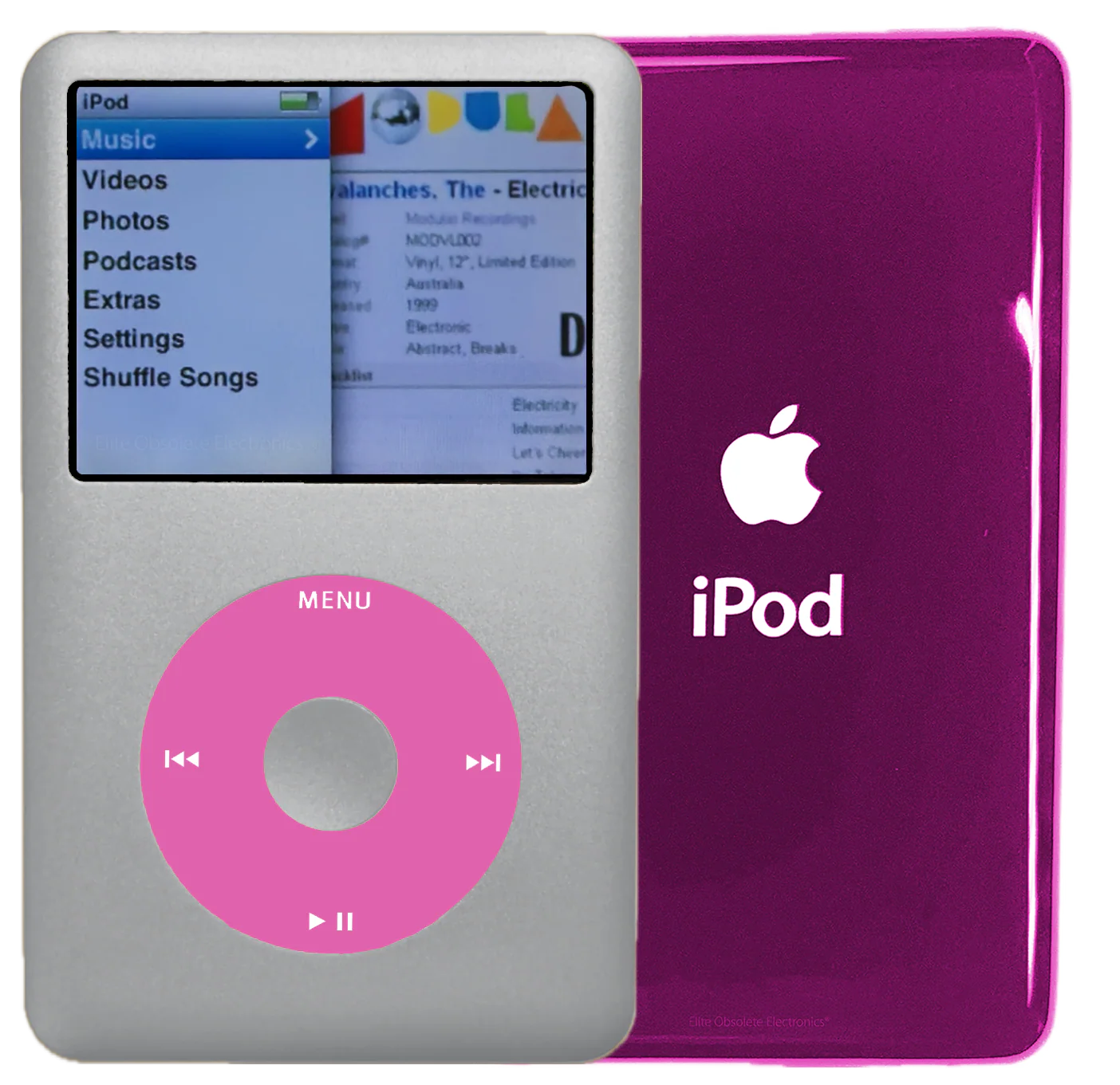 New Apple iPod Classic 6th & 7th Generation Silver Metal / Light Pink / Silver Metal (Hyper Pink)