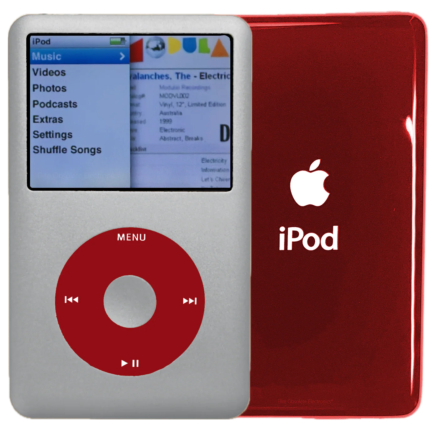 New Apple iPod Classic 6th & 7th Generation Silver Metal / Red / Silver Metal (Sangria Red)