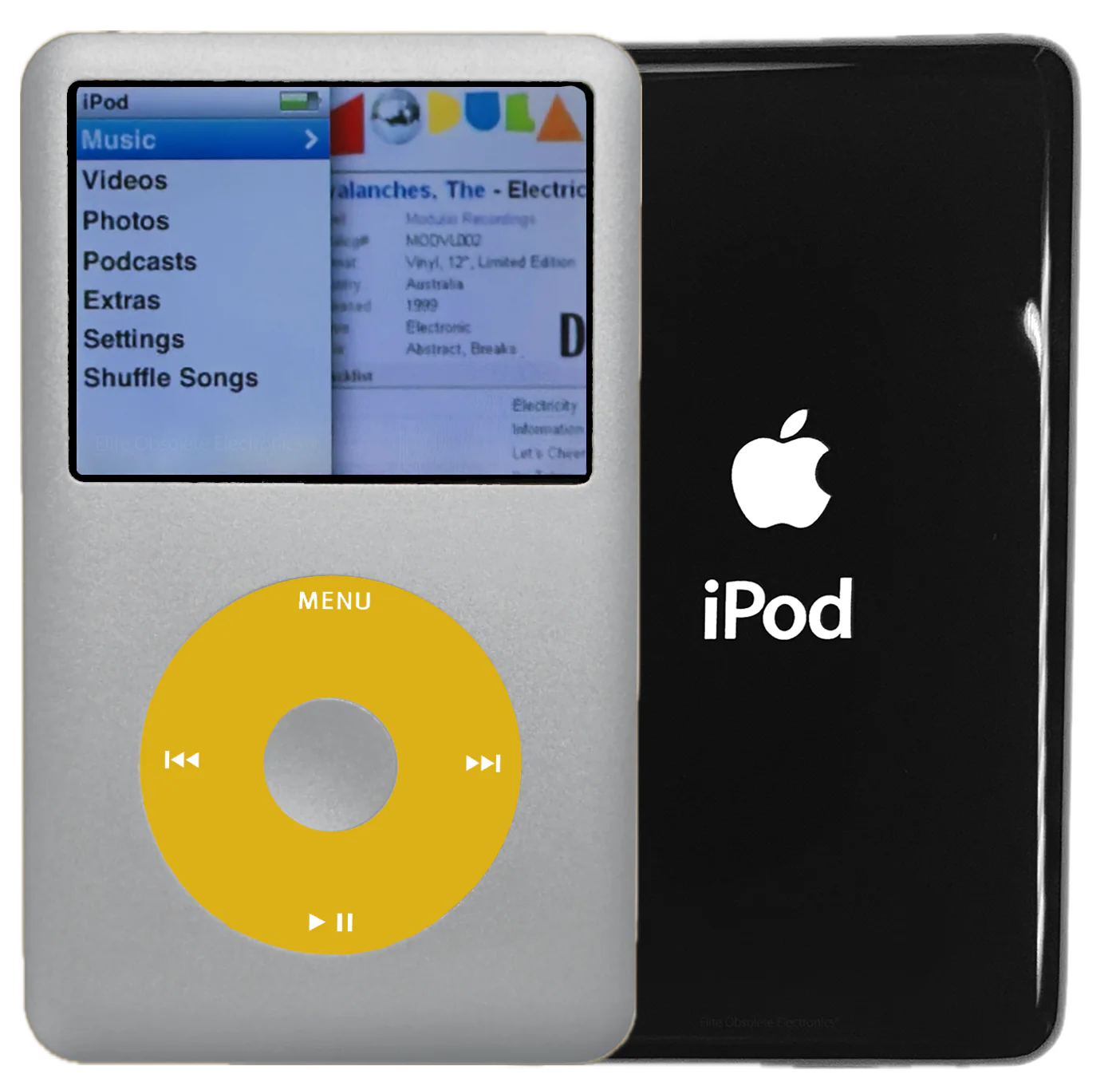 New Apple iPod Classic 6th & 7th Generation Silver / Yellow / Silver (Black)